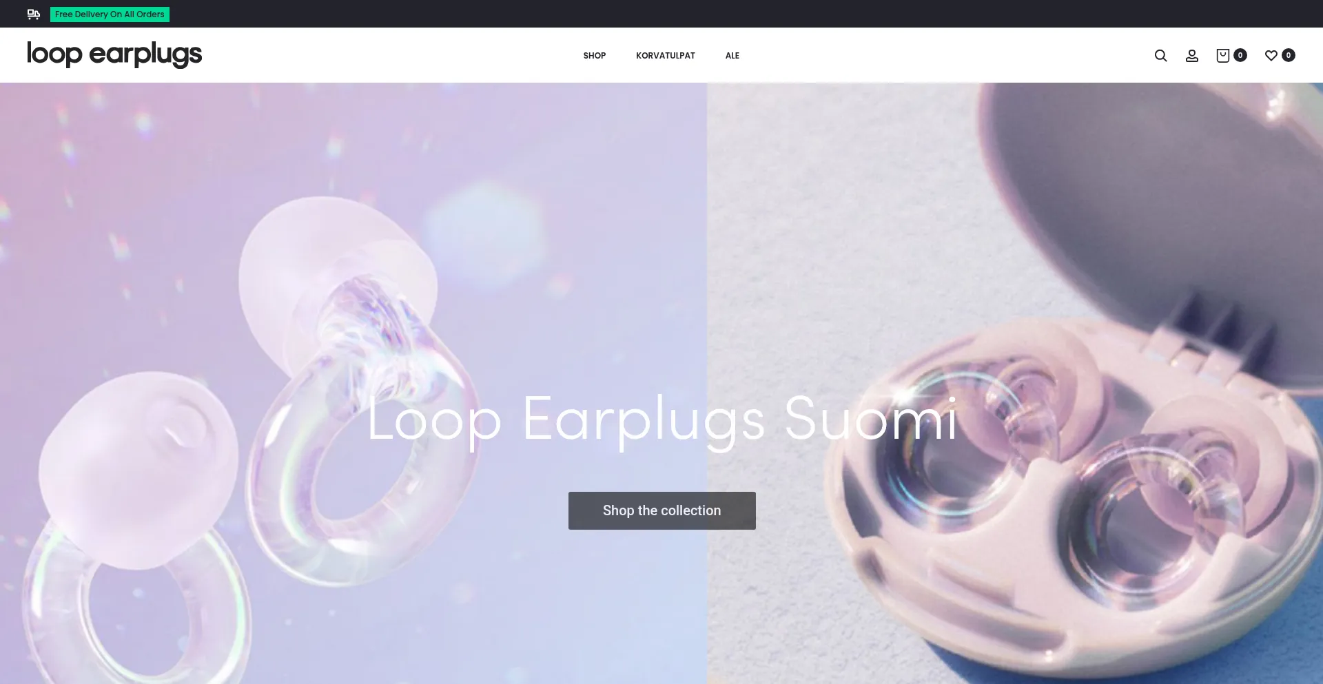 Loopearplugssuomi.com Screenshot