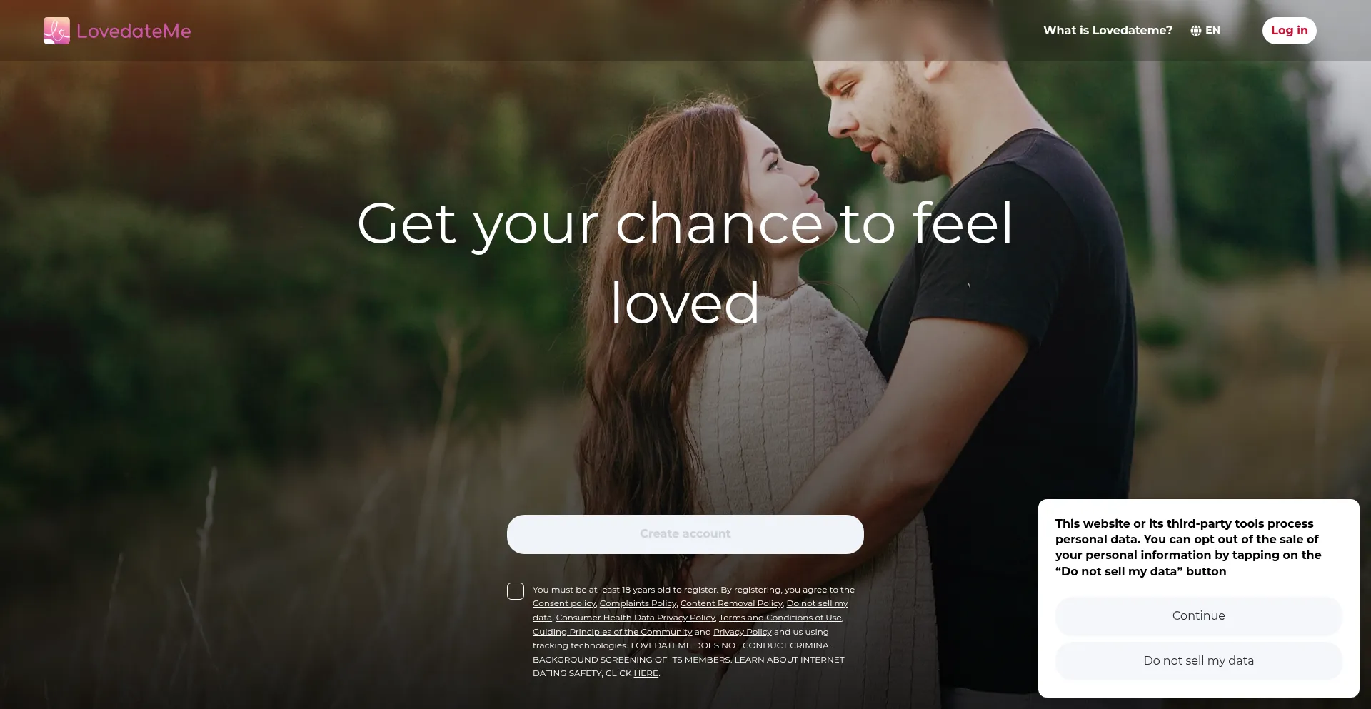 Lovedateme.com Screenshot