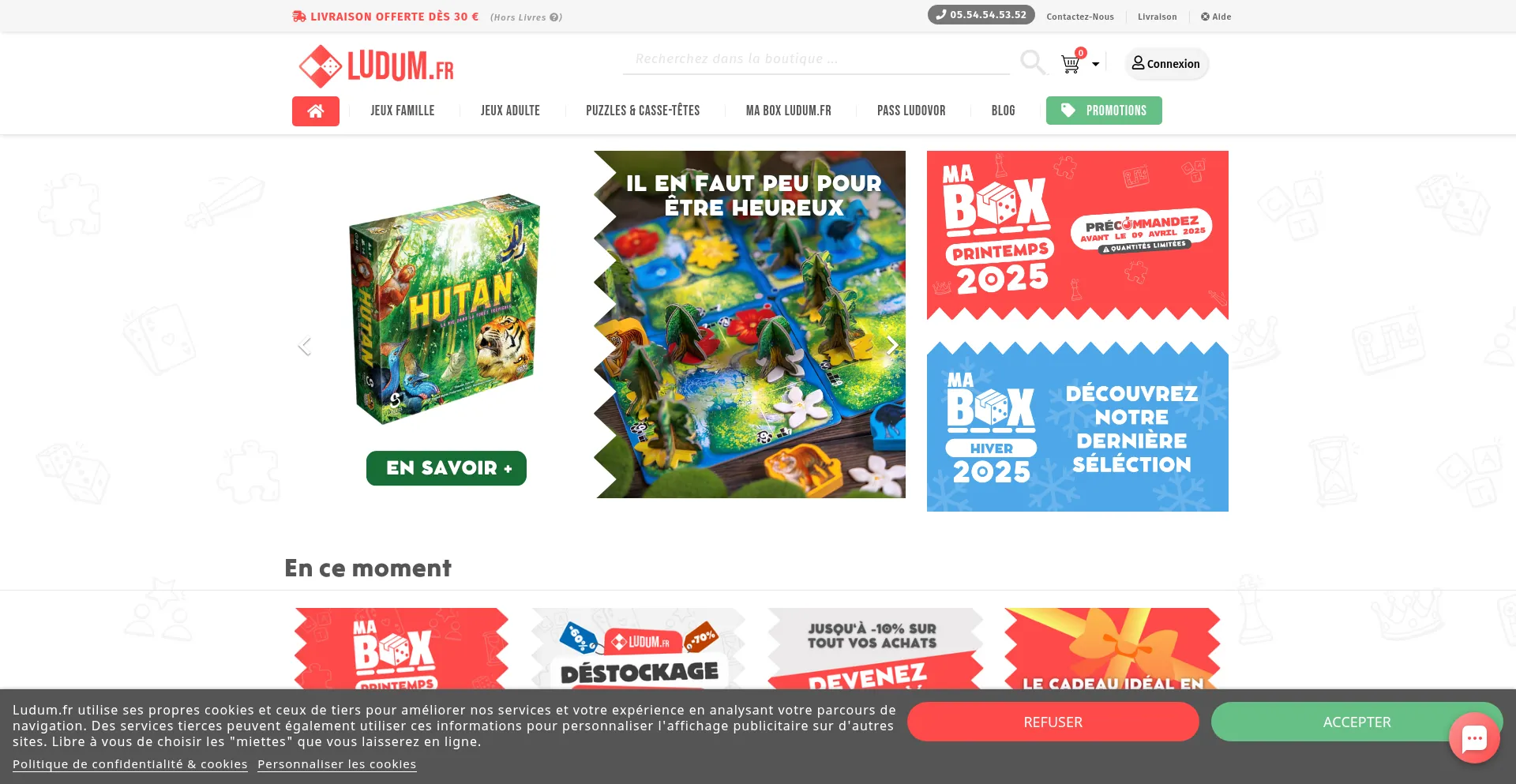 Website screenshot of Ludum.fr