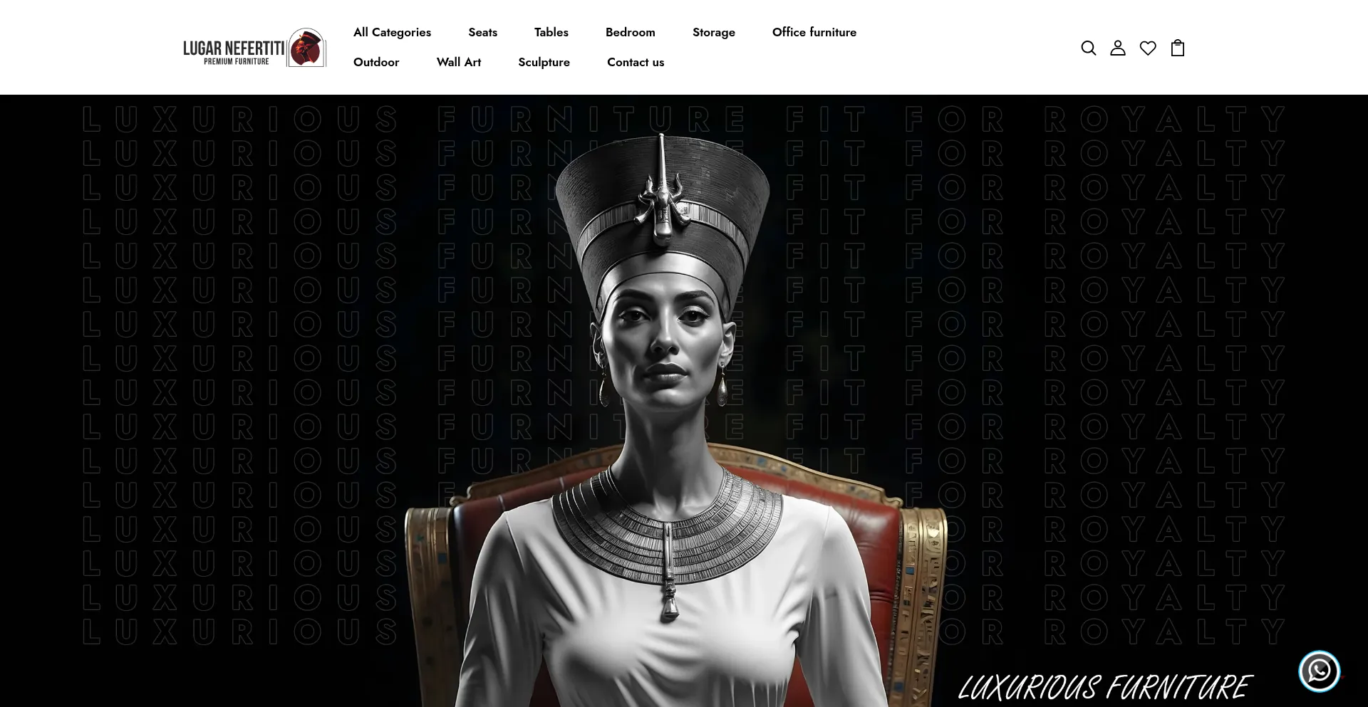 Website screenshot of Lugar-nefertiti.com