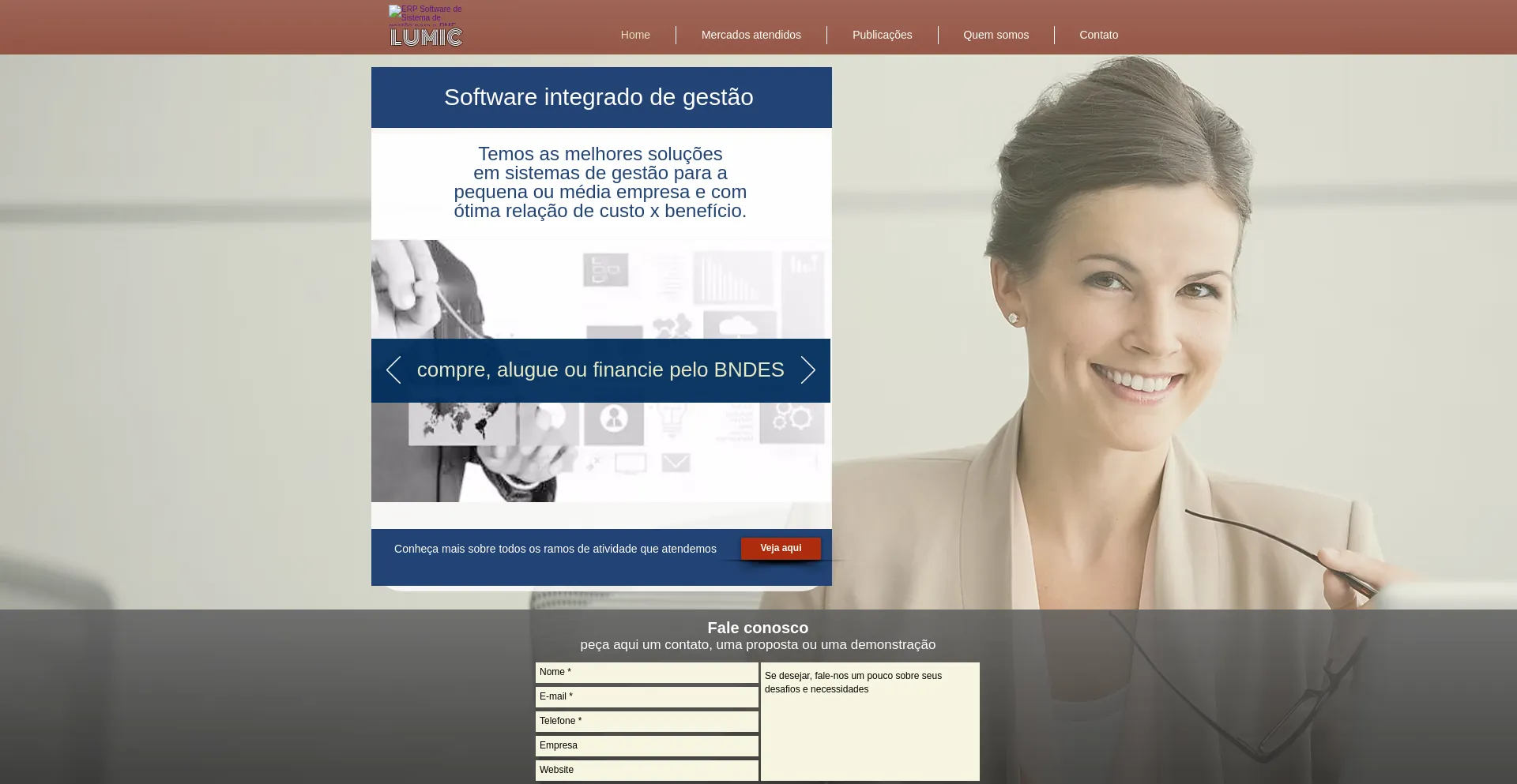 Website screenshot of Lumic.com