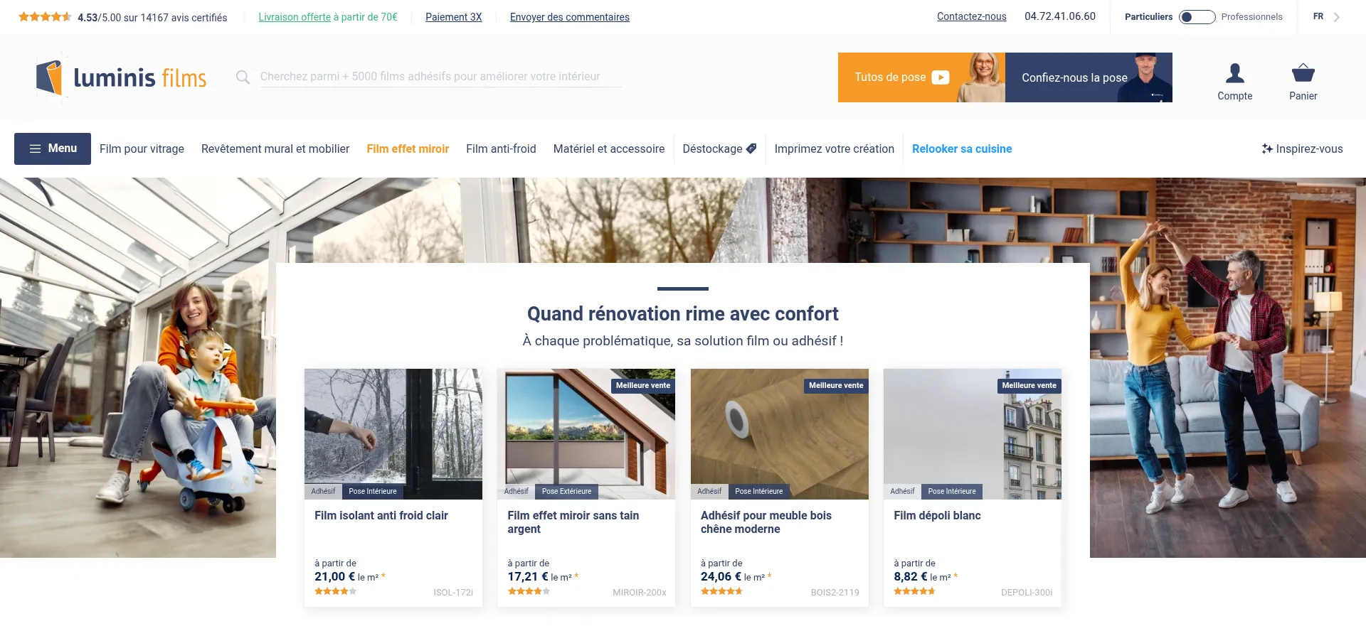 Website screenshot of Luminis-films.com