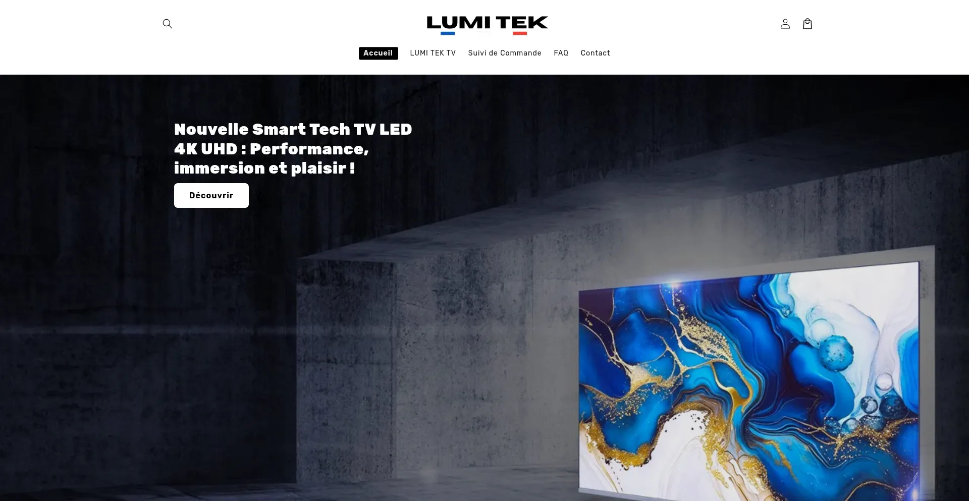 Website screenshot of Lumitek-fr.com