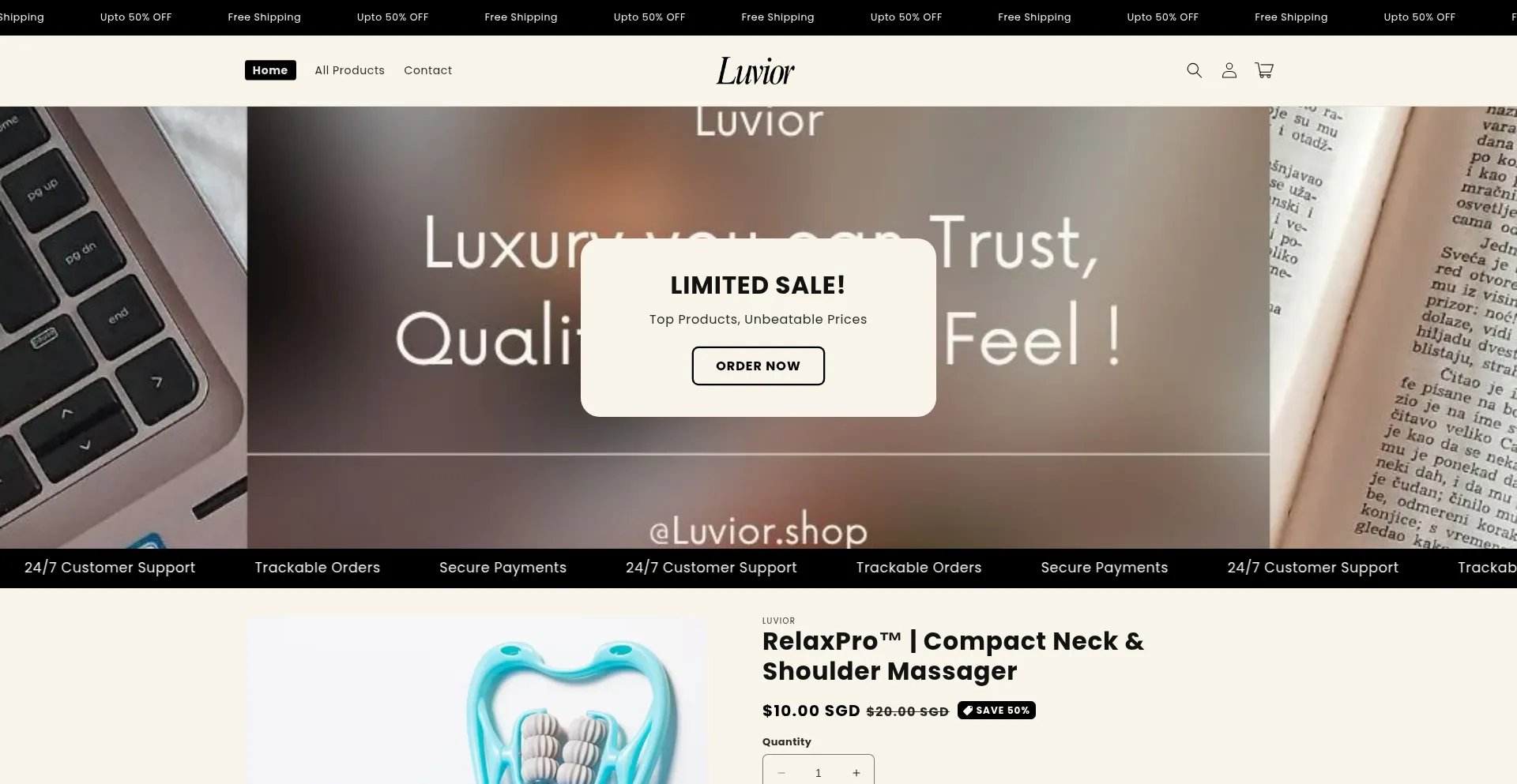 Luvior.shop Screenshot