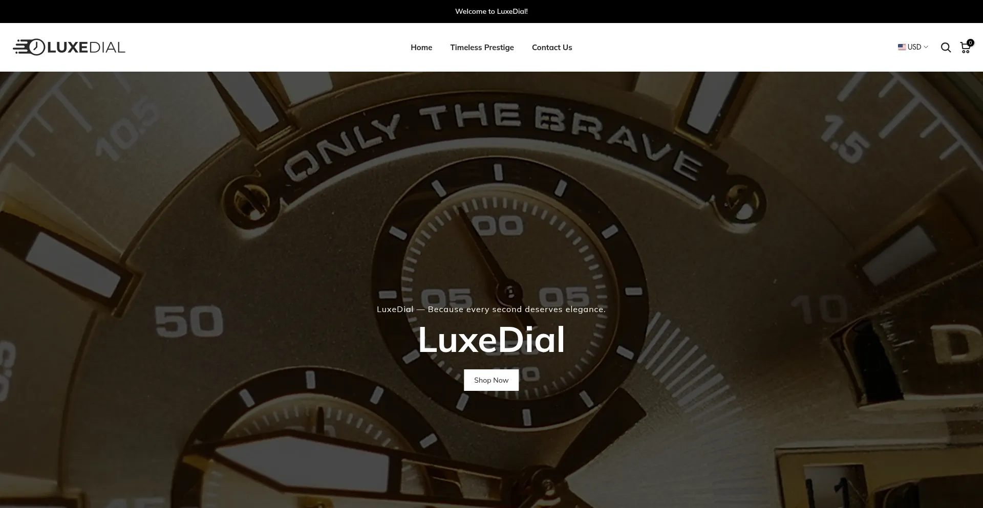 Website screenshot of Luxe-dial.com
