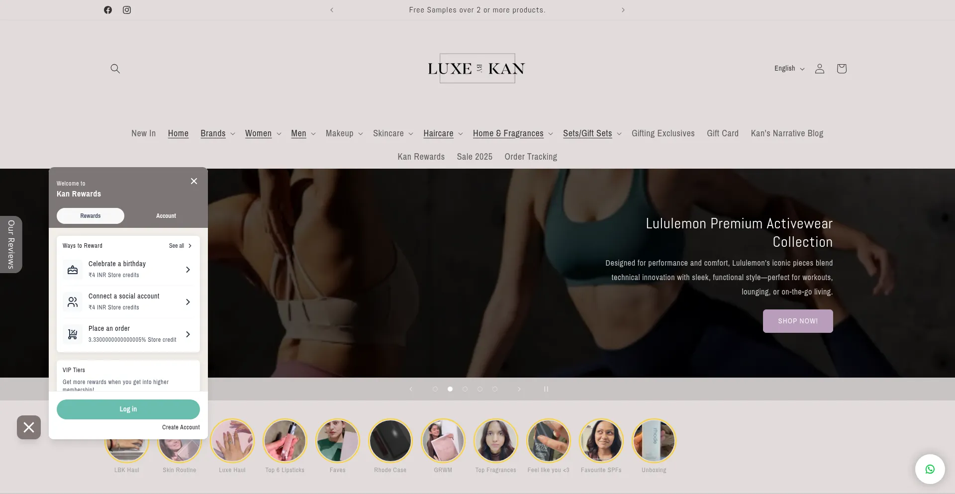 Website screenshot of Luxebykan.com
