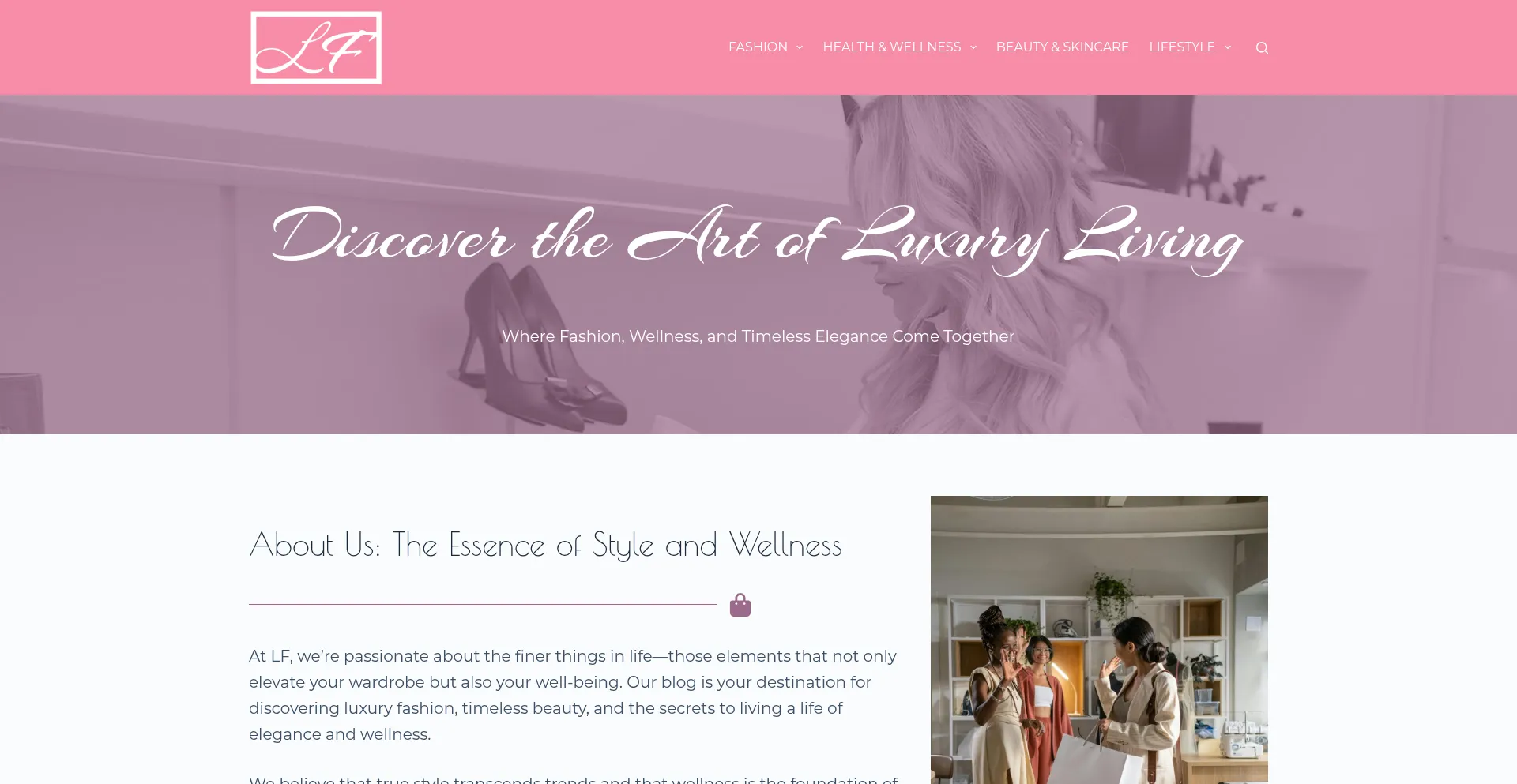 Luxuriesfashion.com Screenshot