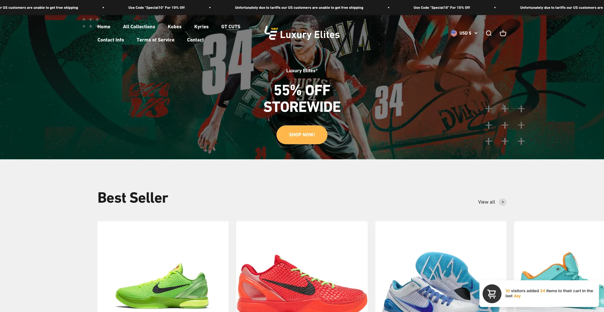 Website screenshot of Luxuryelitez.co