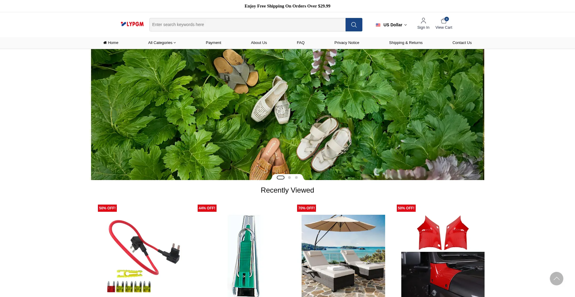 Website screenshot of Lypgm.com