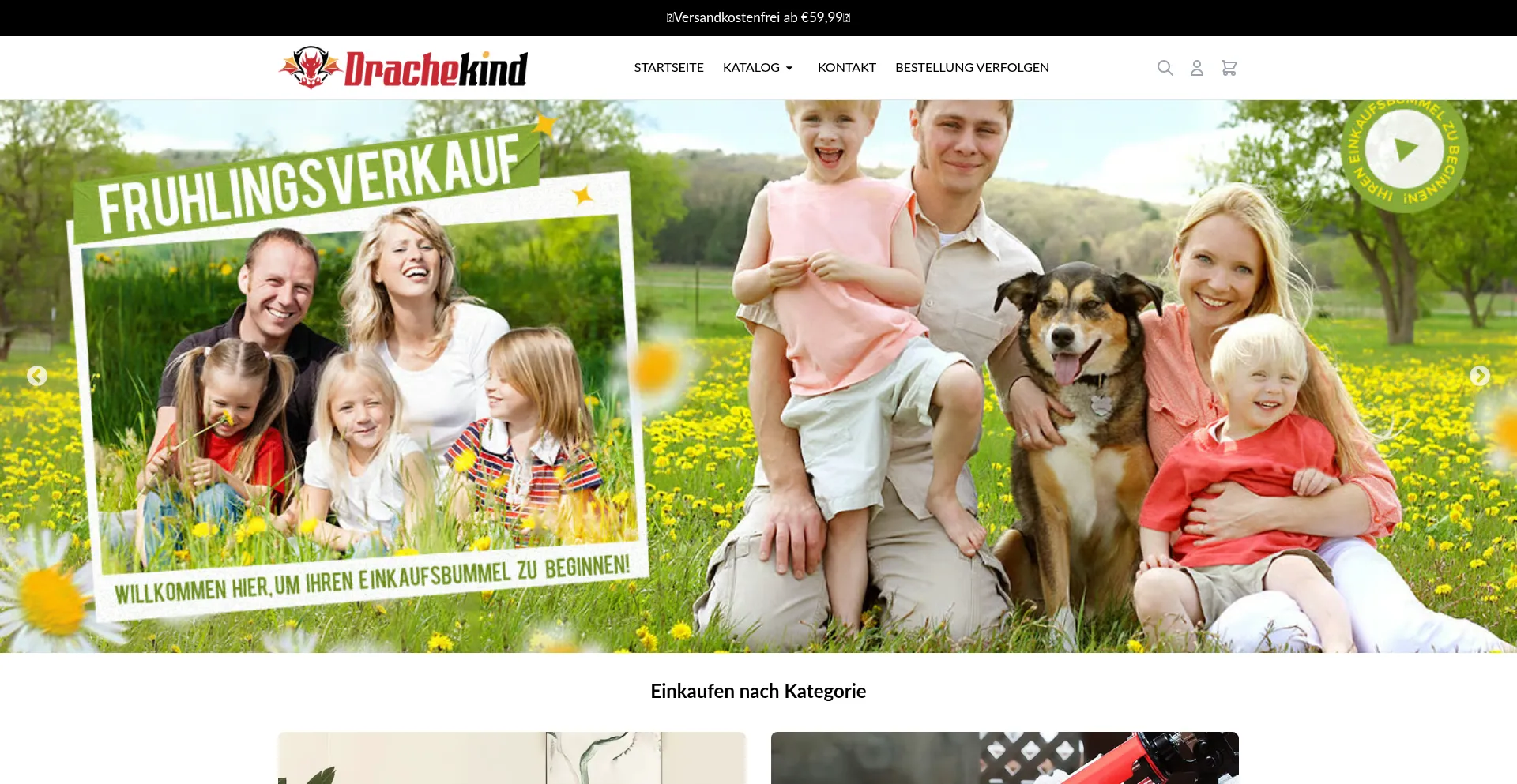 Website screenshot of M.drachekind.de