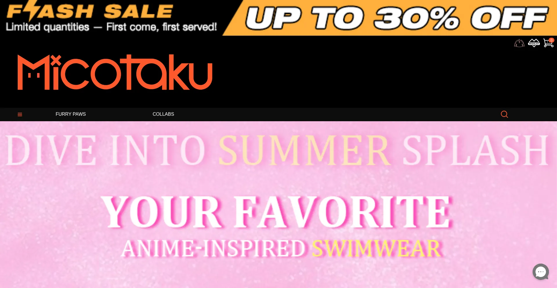 Website screenshot of M.micotaku.com
