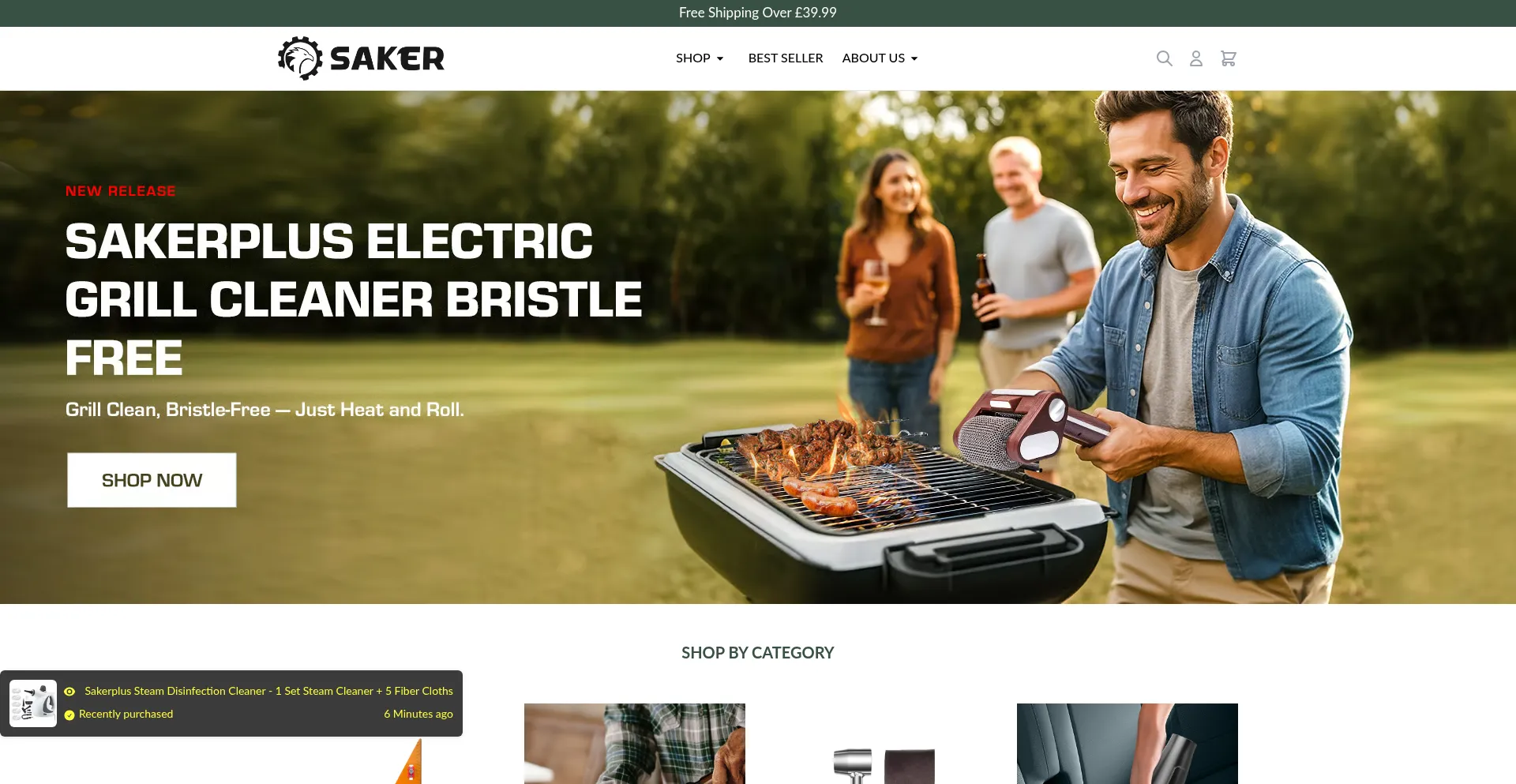 Website screenshot of M.sakertool.co.uk