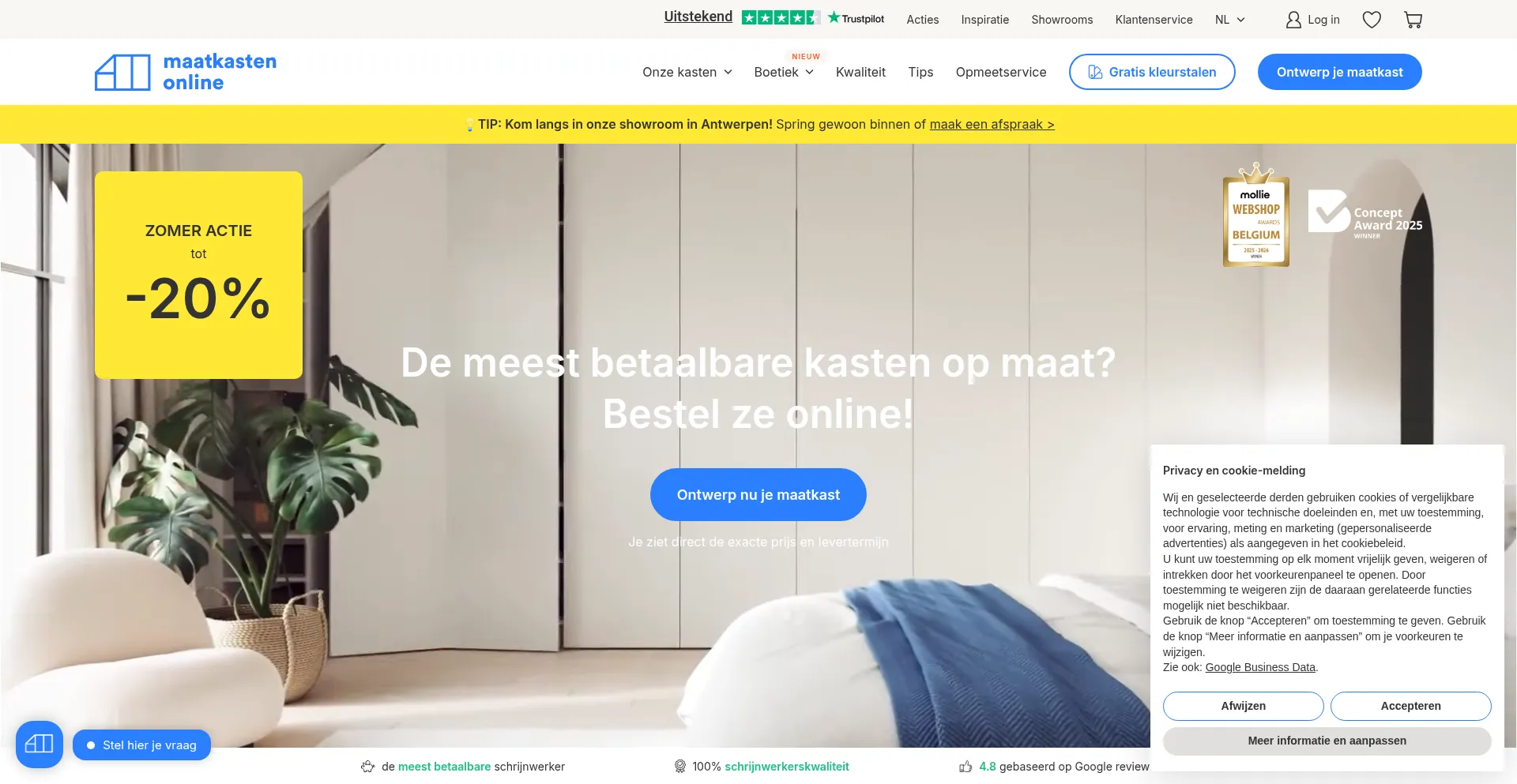 Maatkastenonline.be