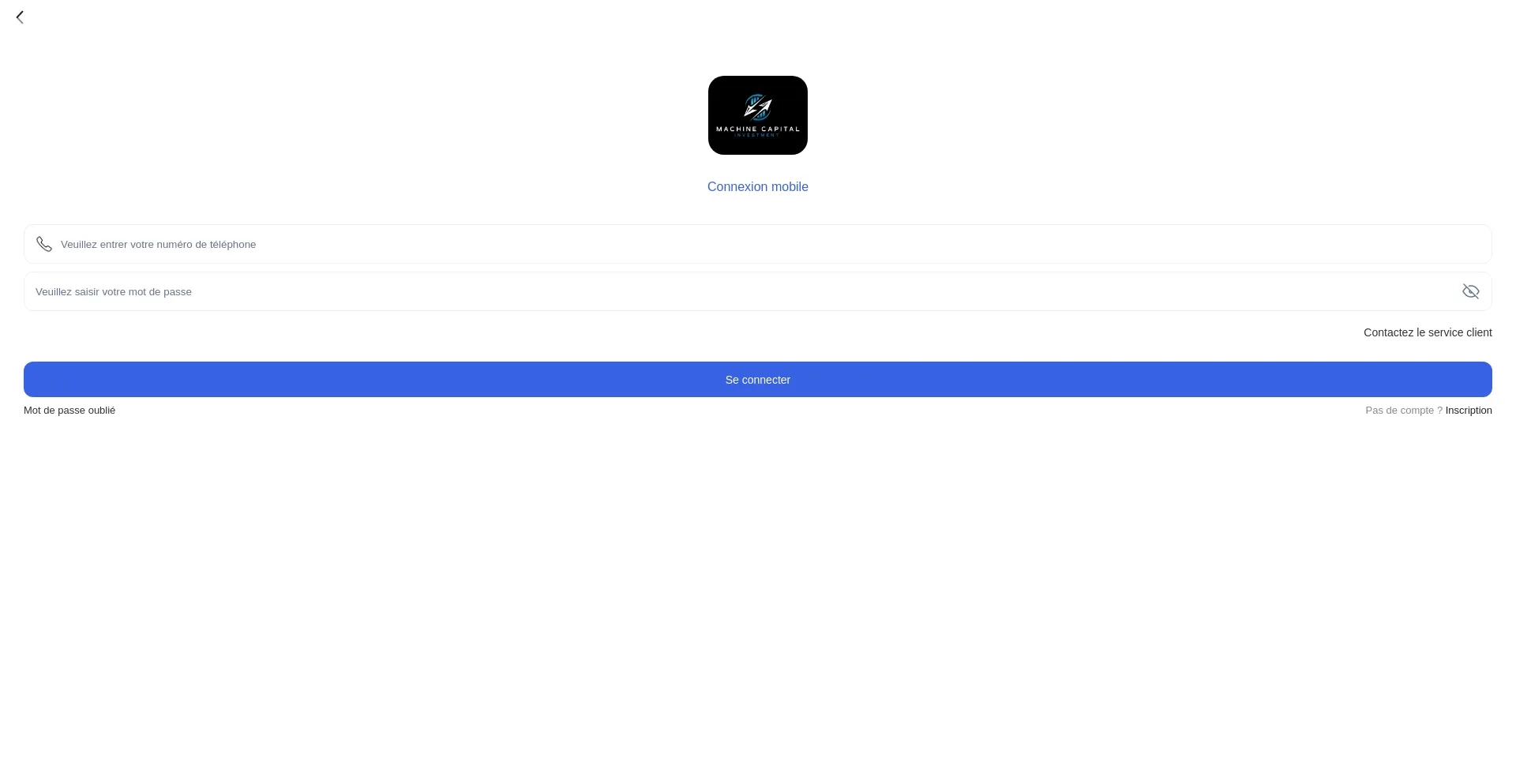 Website screenshot of Machinecapital.org
