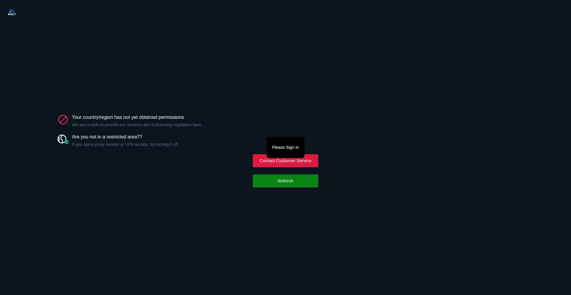 Website screenshot of Mact-ltd.com