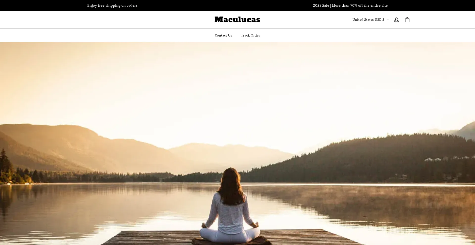Website screenshot of Maculucas.shop