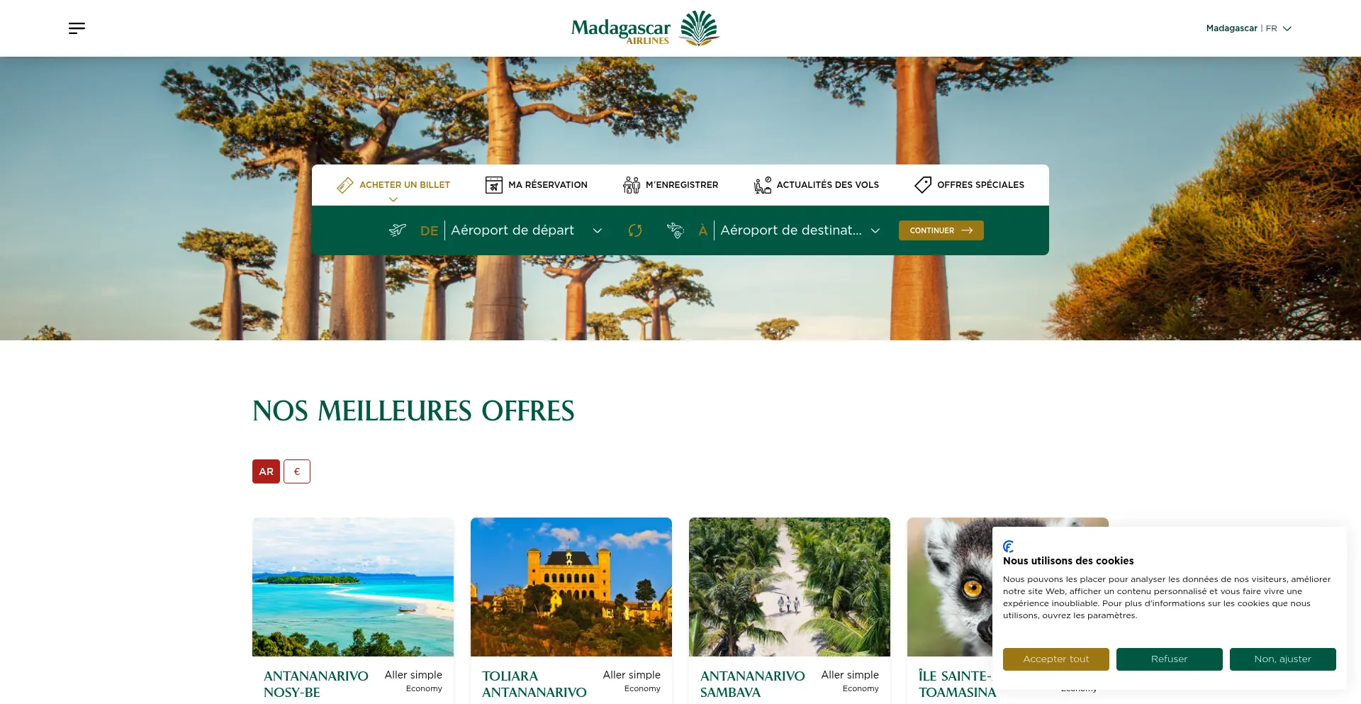 Madagascarairlines.com