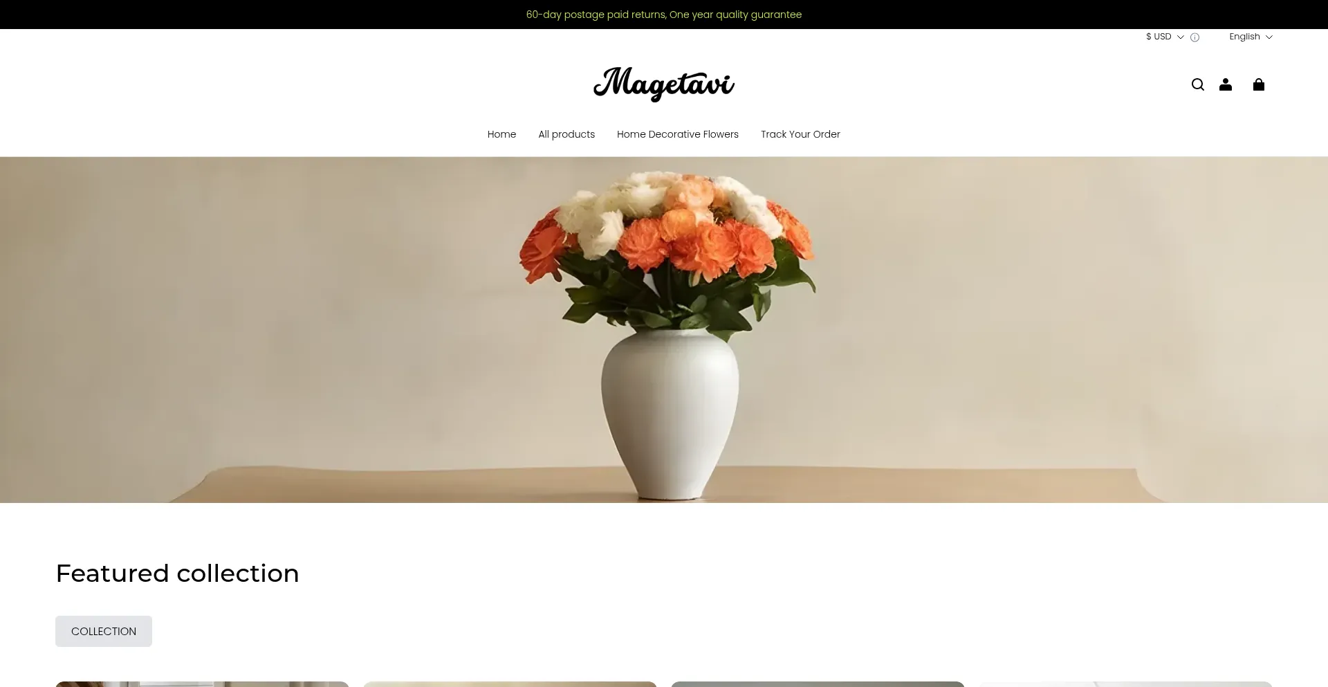 Website screenshot of Magetavi.com