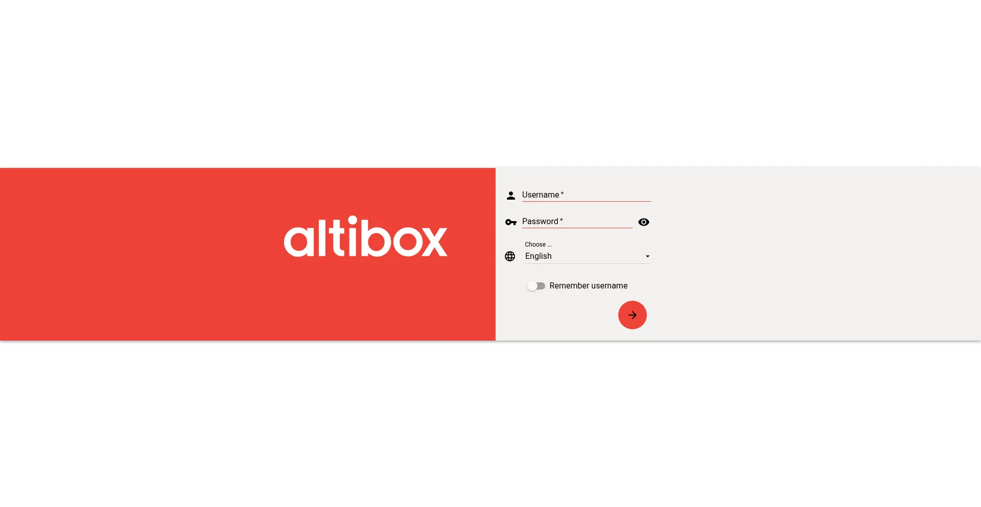 Website screenshot of Mail.altibox.no