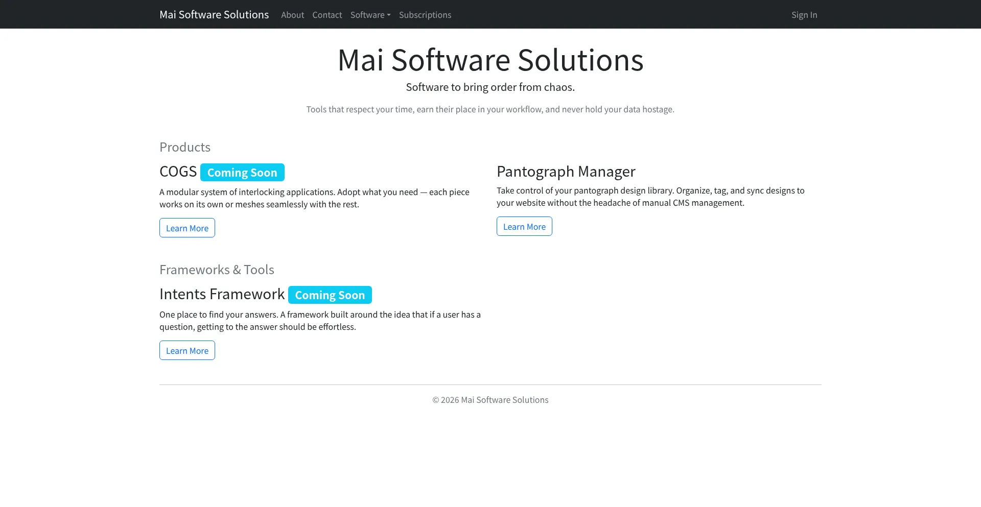Maisoftwaresolutions.com