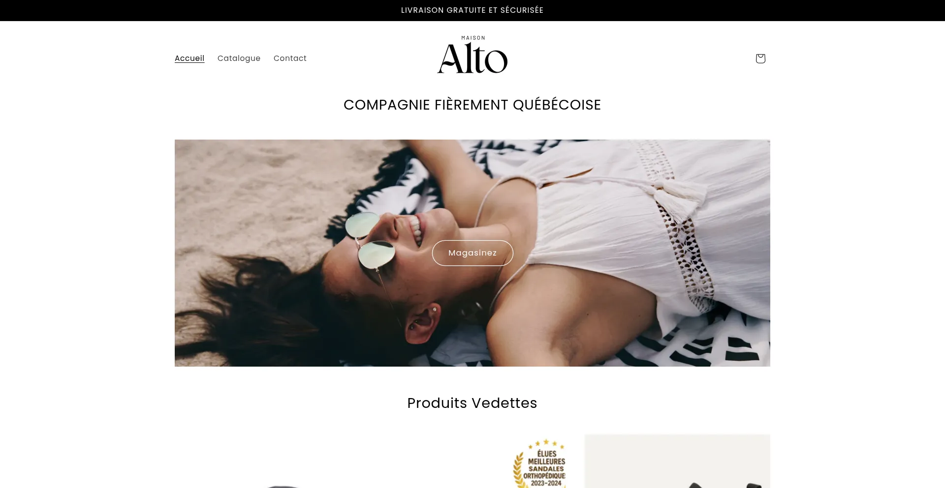 Website screenshot of Maison-alto.com