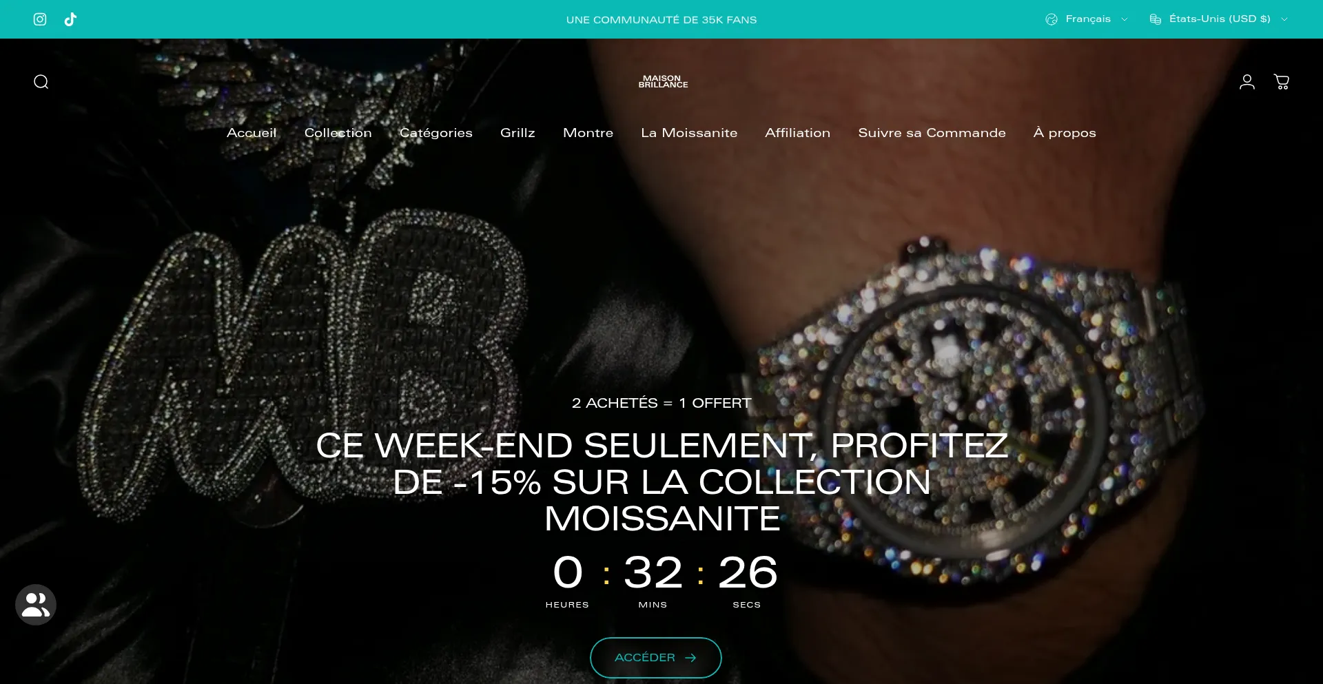Website screenshot of Maison-brillance.com
