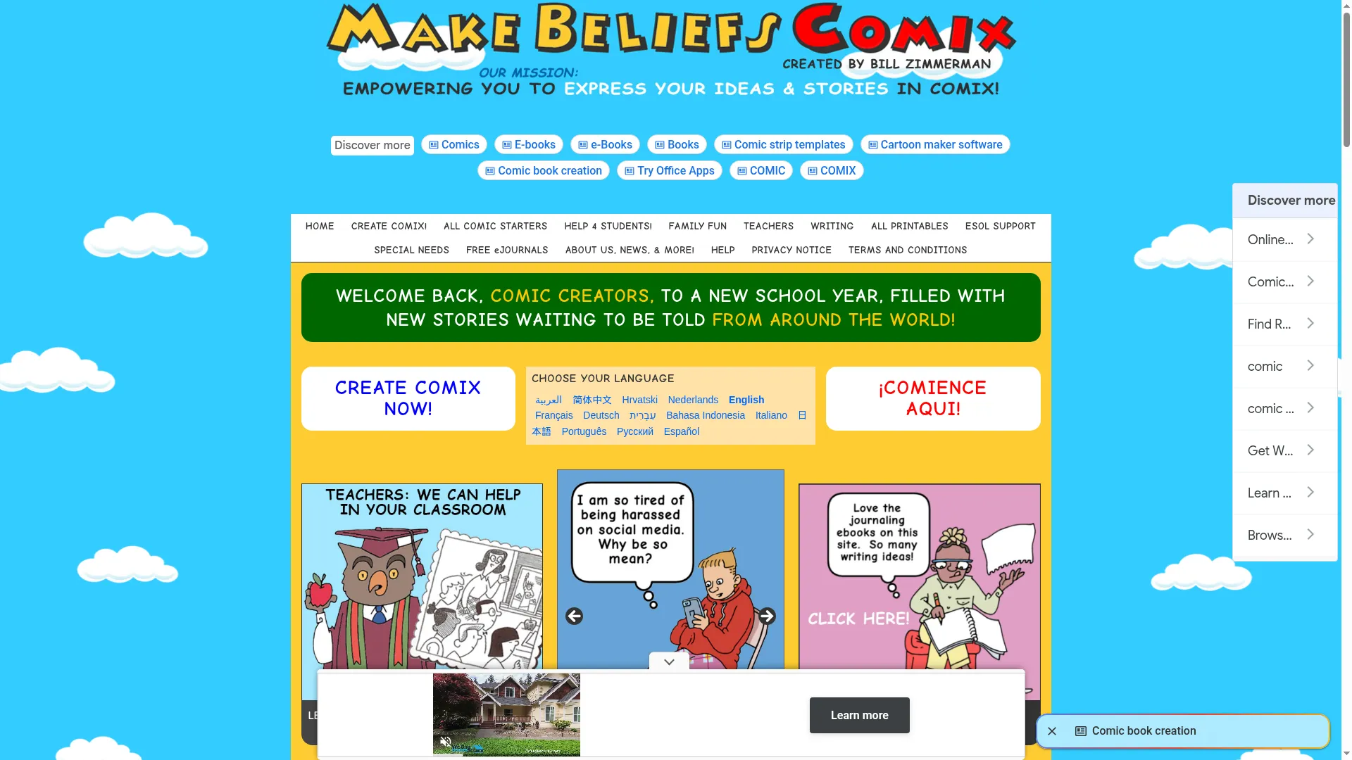 Makebeliefscomix.com