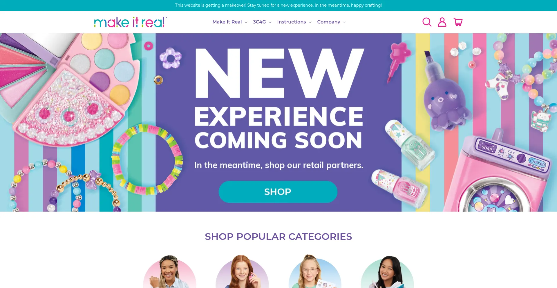 Website screenshot of Makeitrealplay.com
