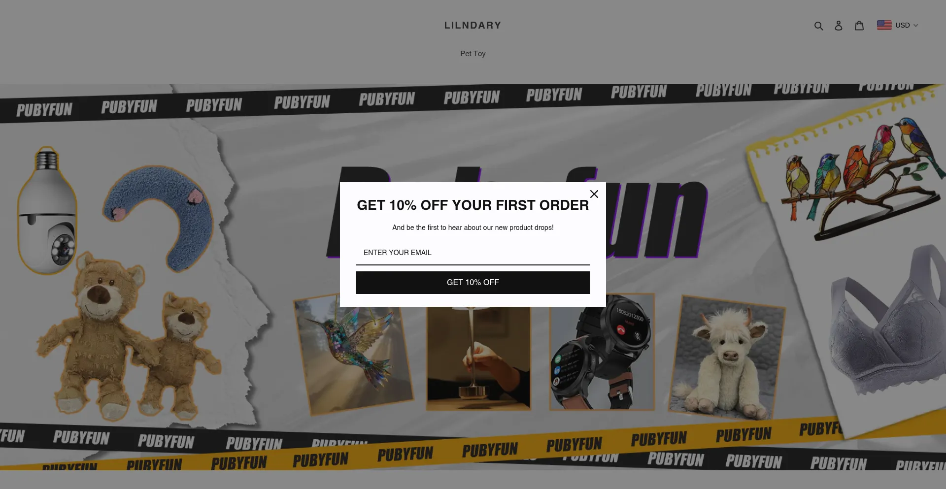 Website screenshot of Mallslovin.com