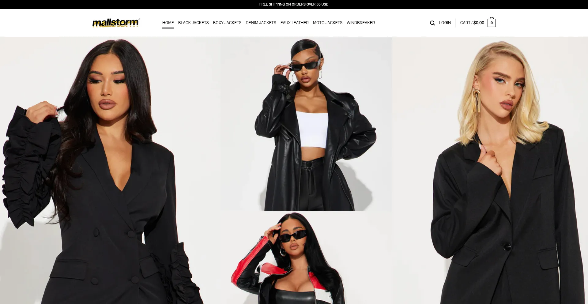 Website screenshot of Mallstorm.com