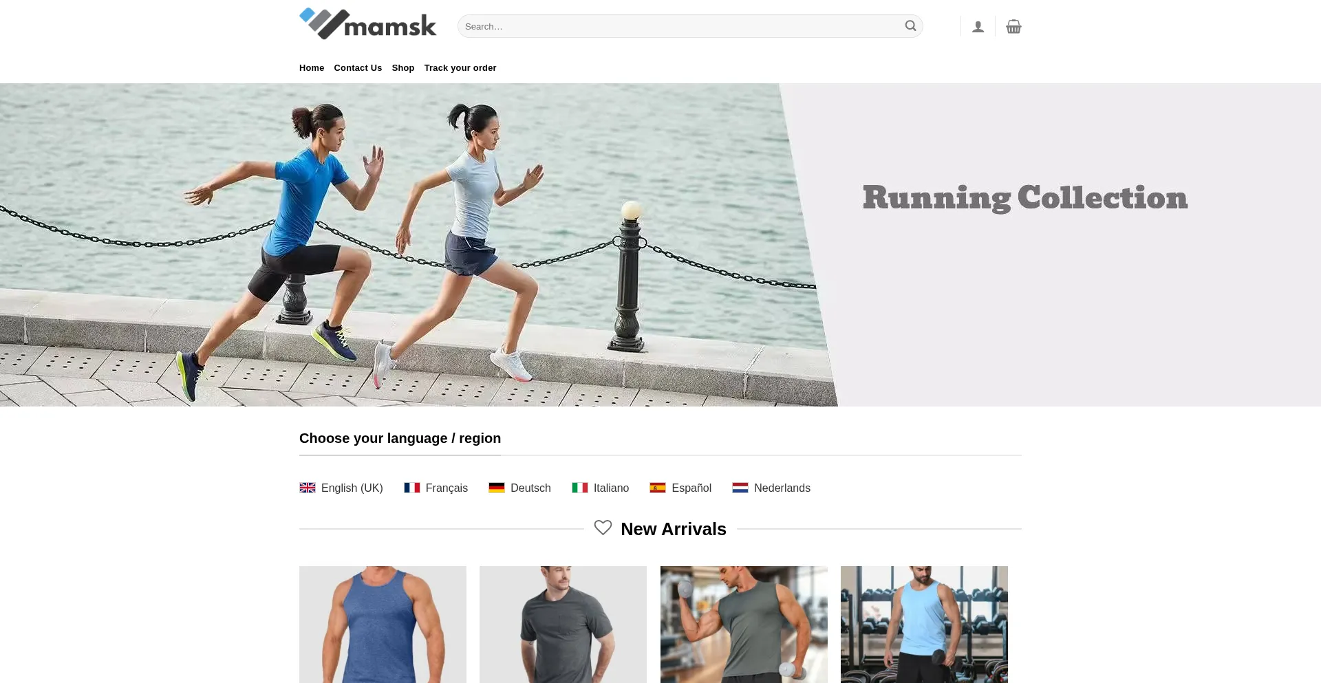 Website screenshot of Mamsk.com