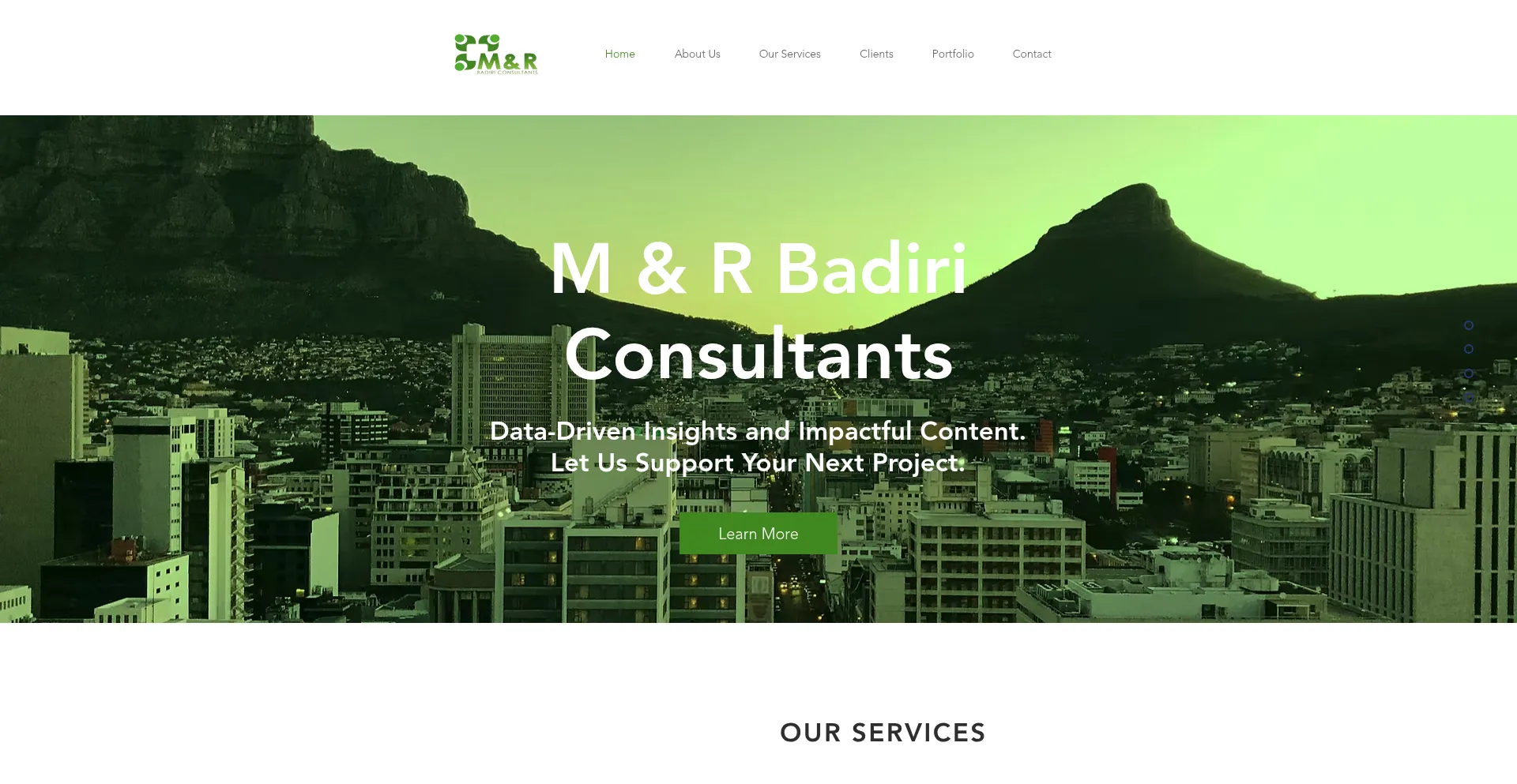 Website screenshot of Mandrbadiri.com