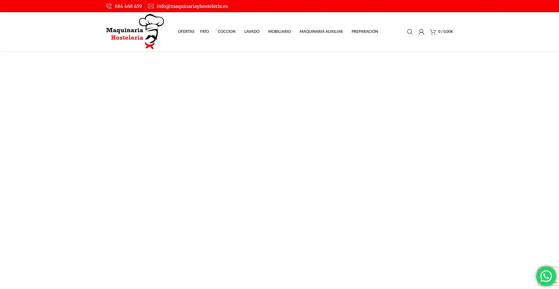 Maquinariayhosteleria.es Screenshot