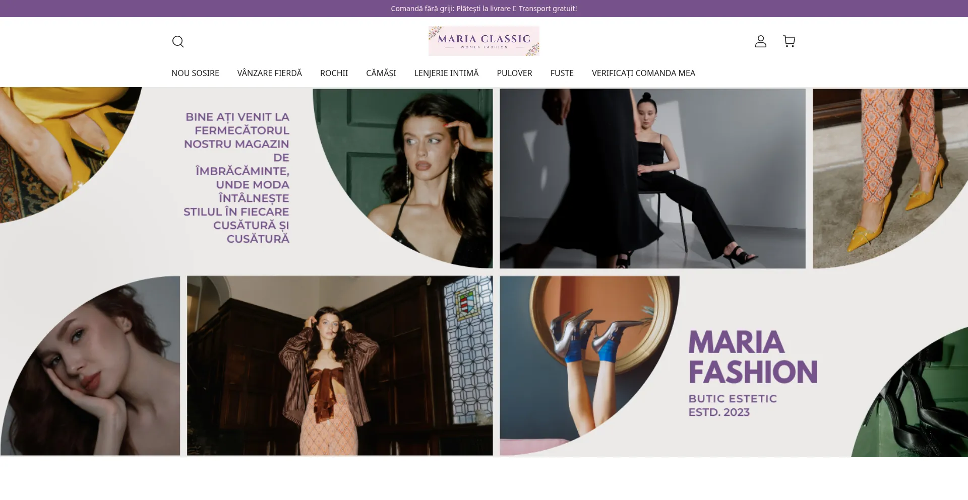 Website screenshot of Mariaclassic.com