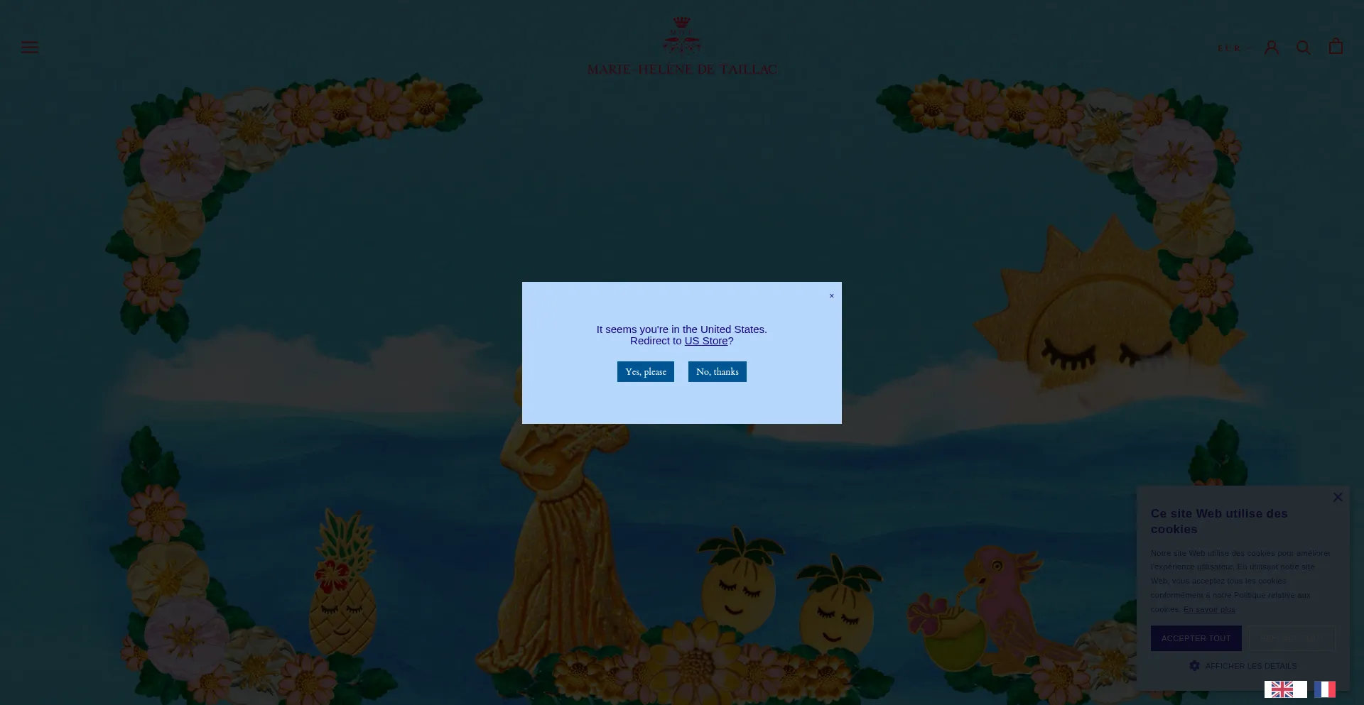 Website screenshot of Mariehelenedetaillac.com