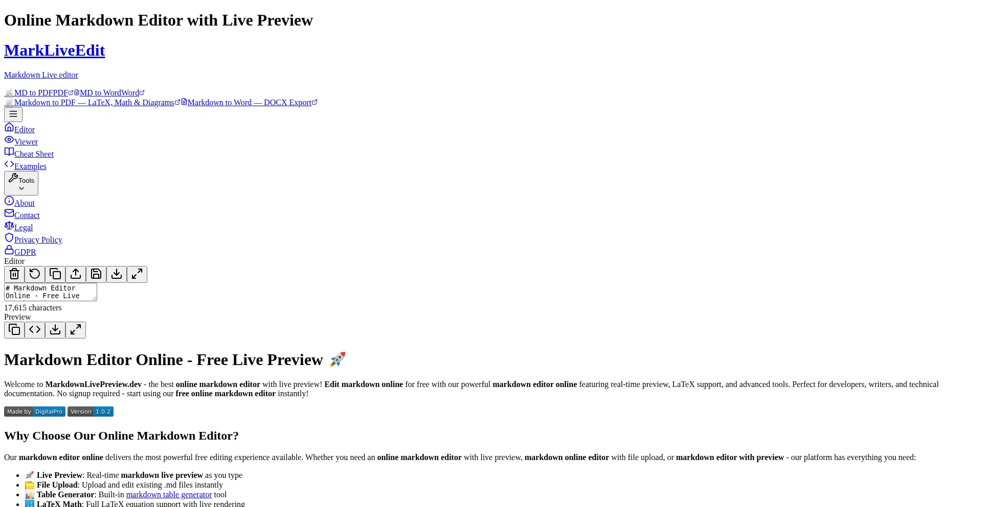 Markdownlivepreview.dev