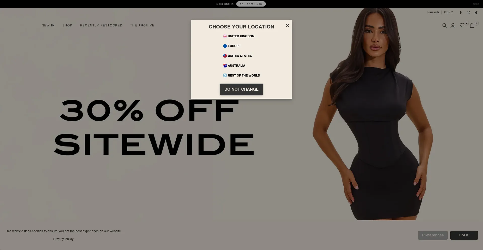 Website screenshot of Marsthelabel.com