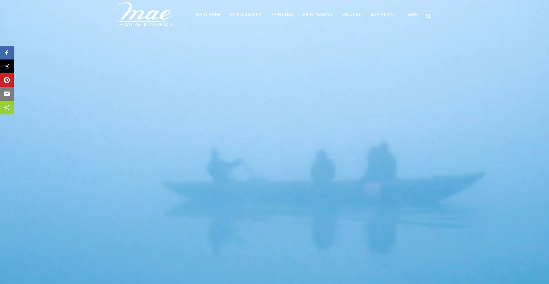 Website screenshot of Maryanneerickson.com