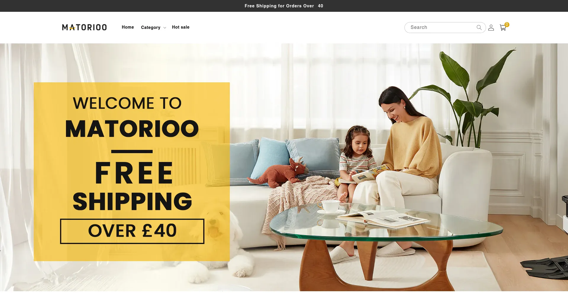 Website screenshot of Matorioo.com