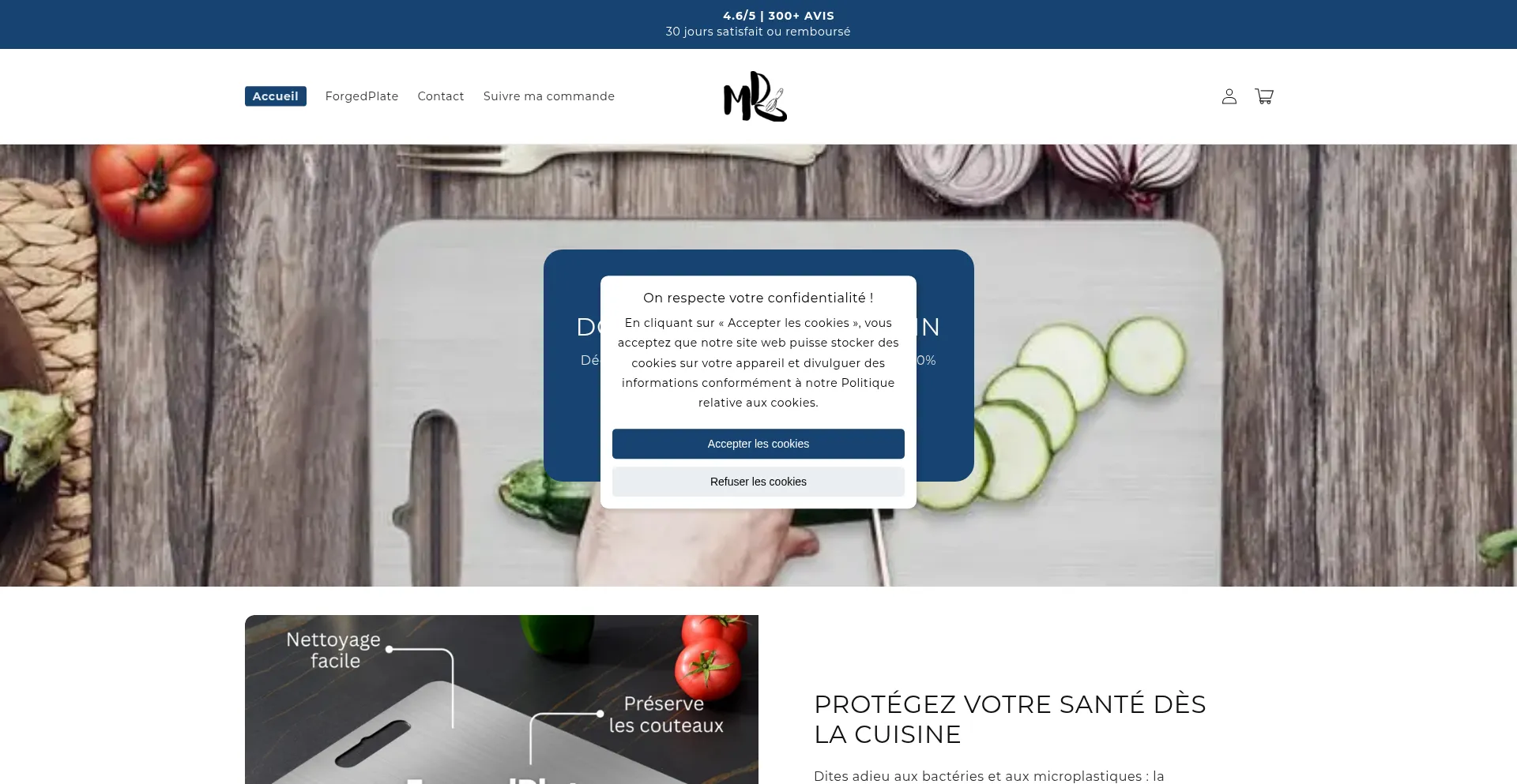 Website screenshot of Matosduchef.com