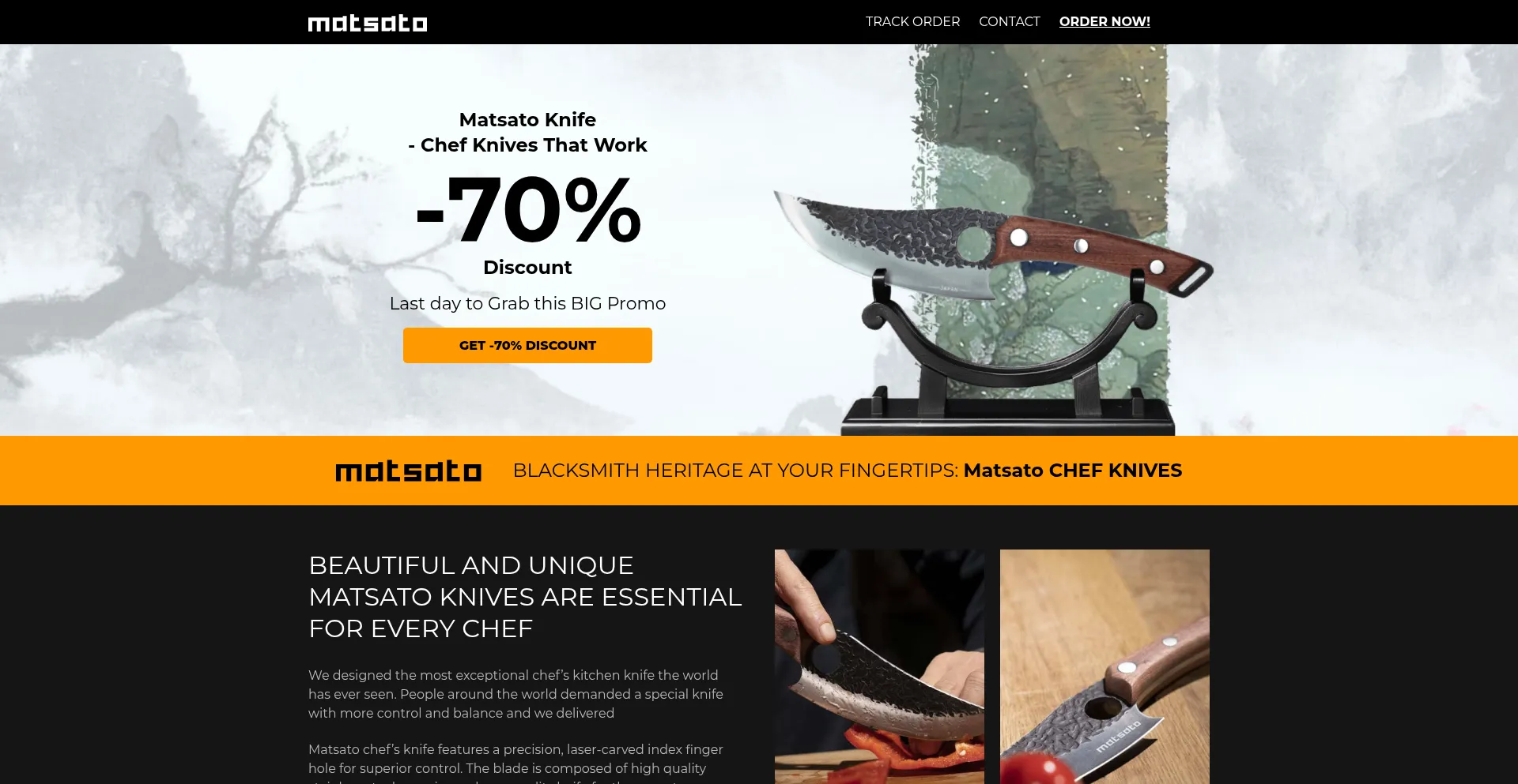 Website screenshot of Matsatotv.com