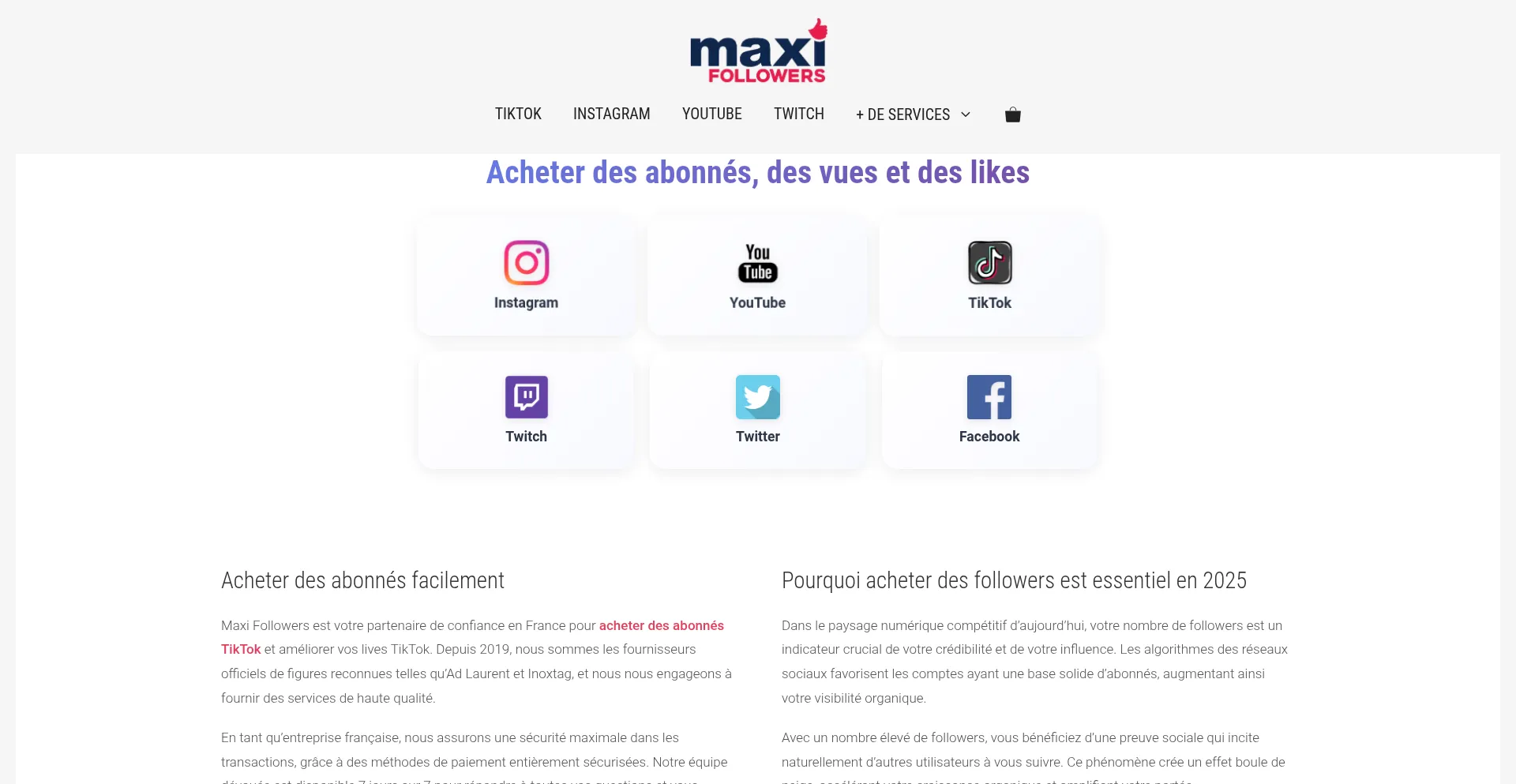Maxifollowers.fr est-il Sûr et Fiable ?