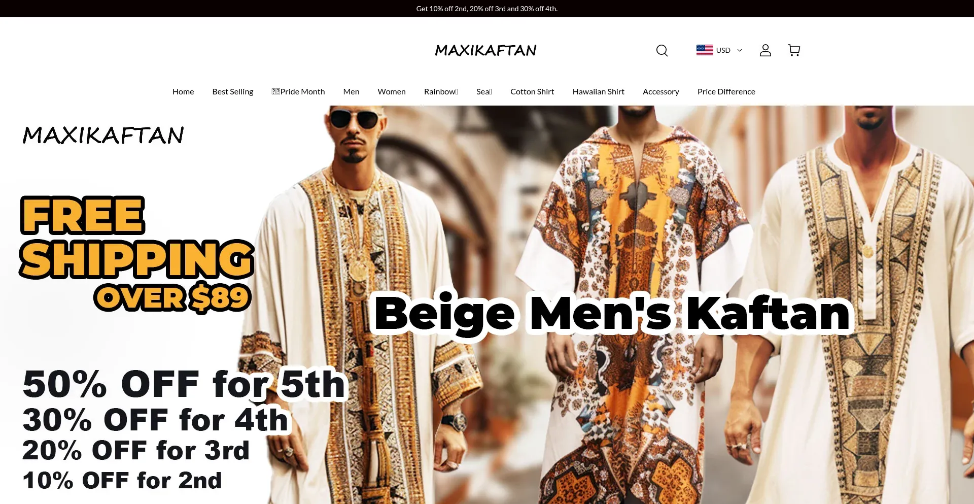Maxikaftan.com Screenshot