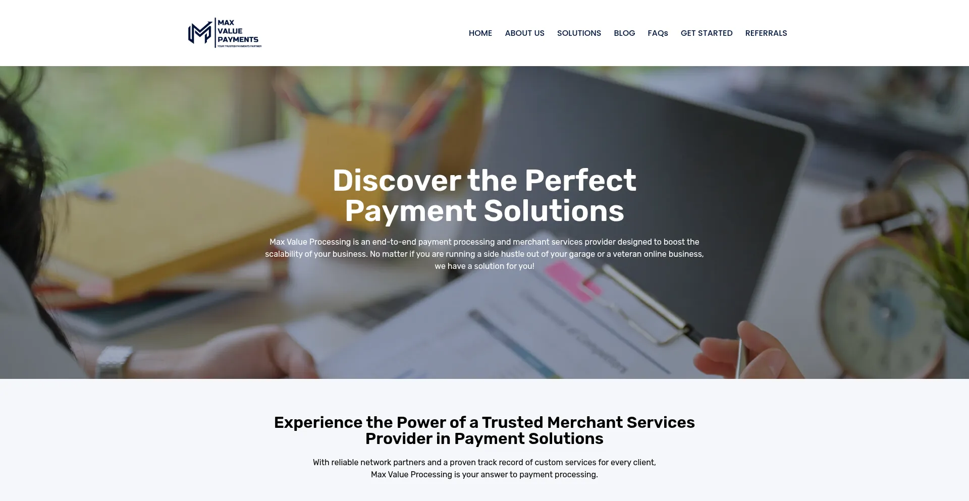 Website screenshot of Maxvaluepayments.com