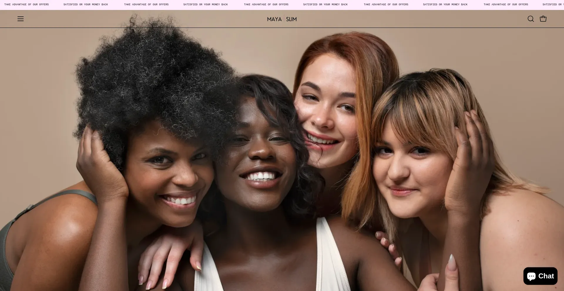 Website screenshot of Mayaslim.fr