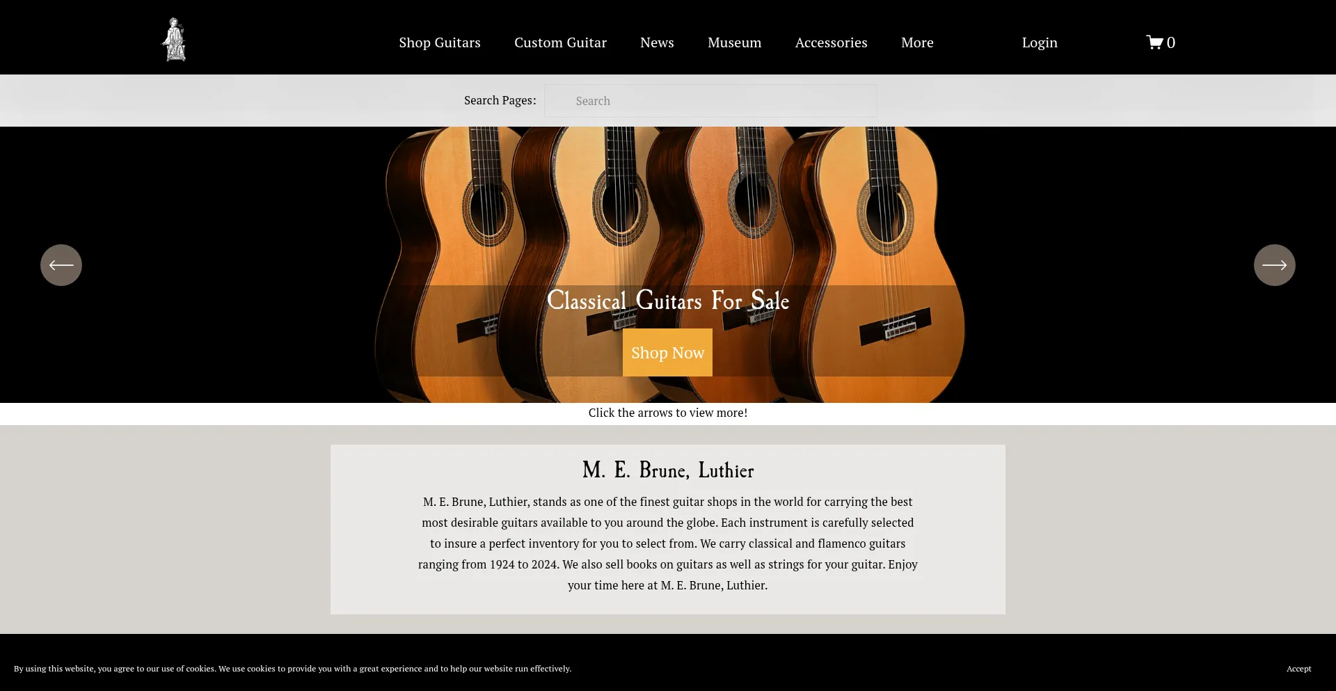 Website screenshot of Mebrune.com