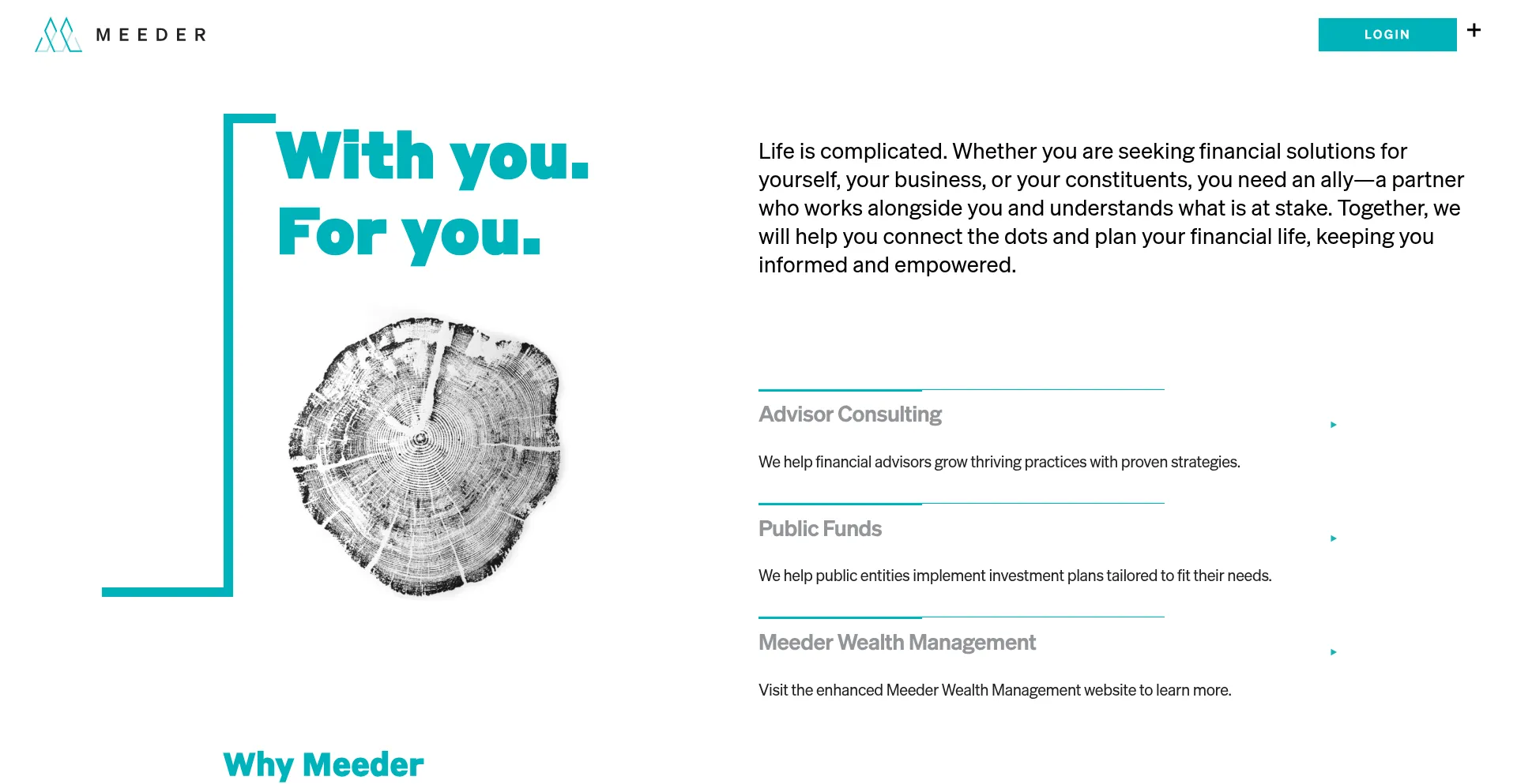 Website screenshot of Meederinvestment.com