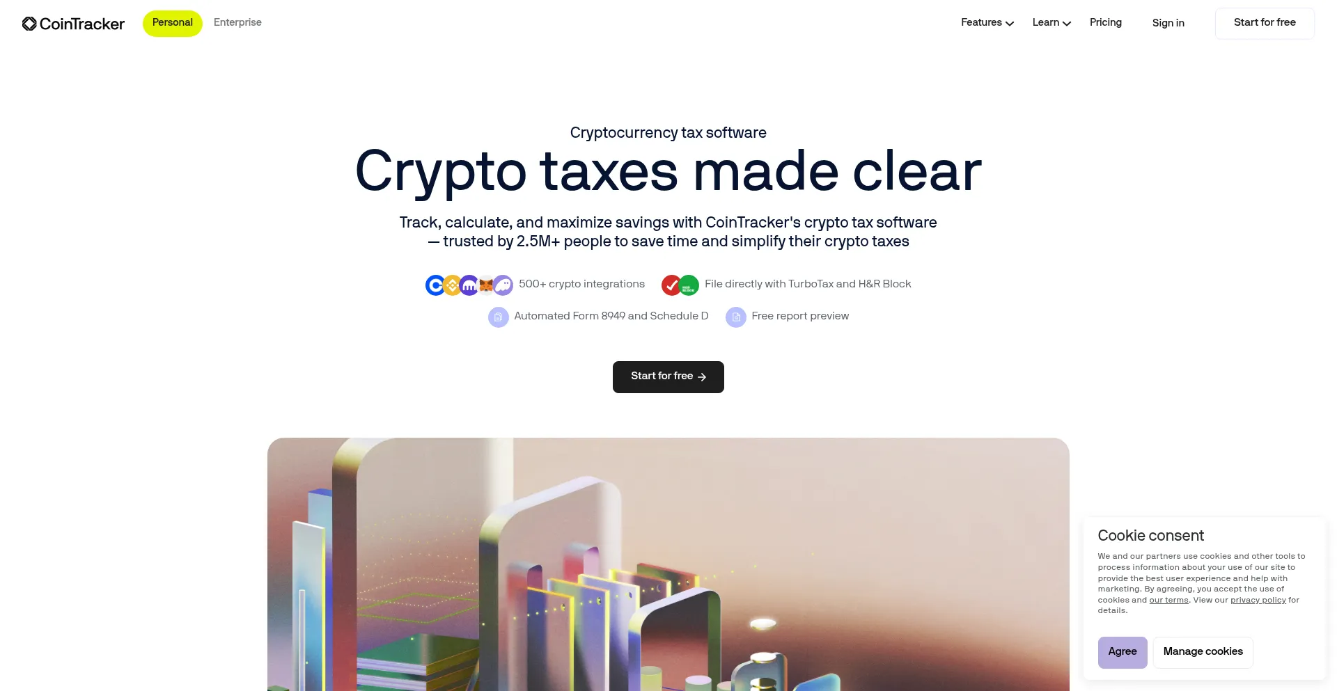 Website screenshot of Meetcointracker.com