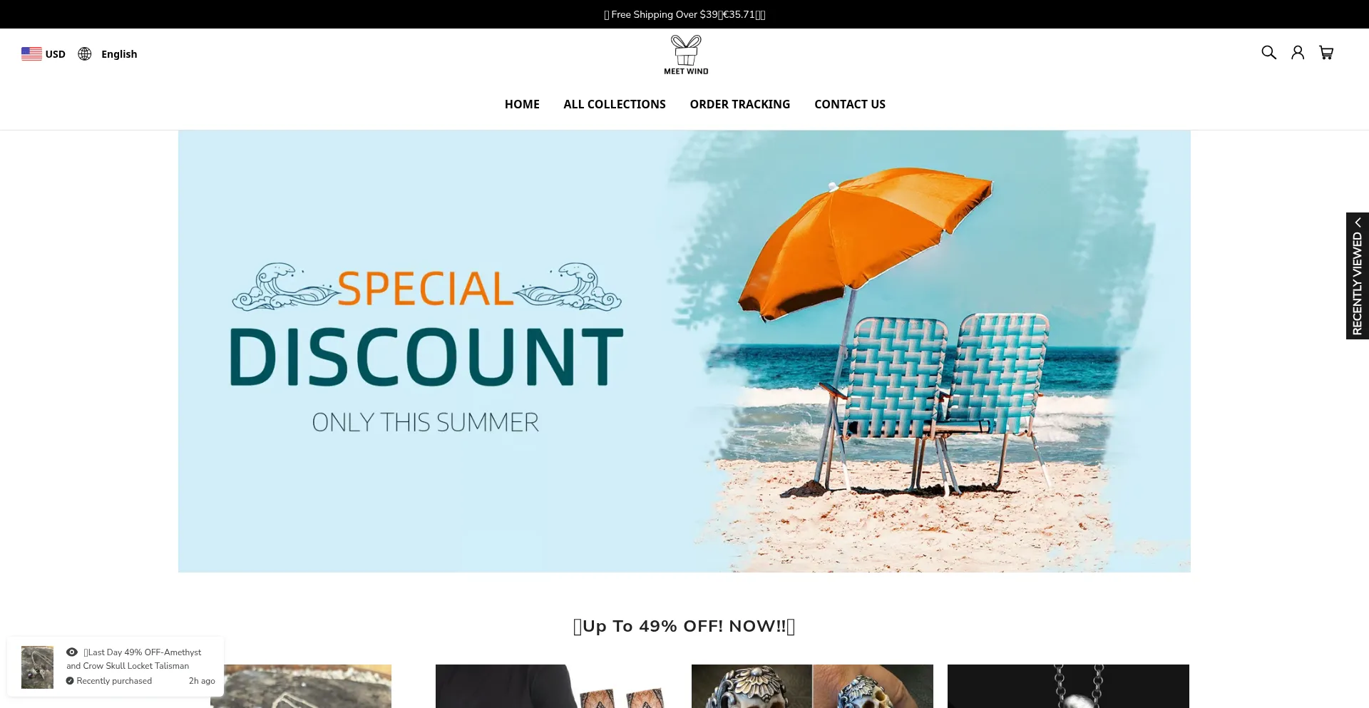 Website screenshot of Meetwind.net