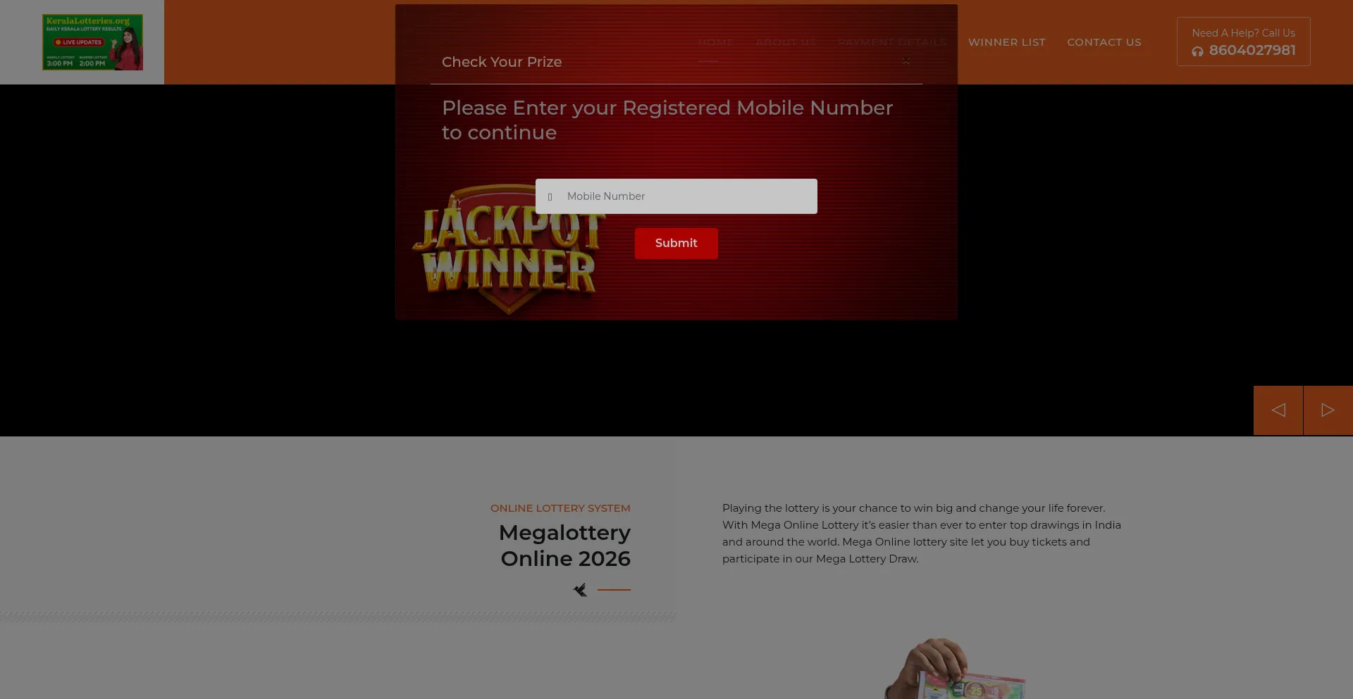 Megajackpotlotteryresults.online